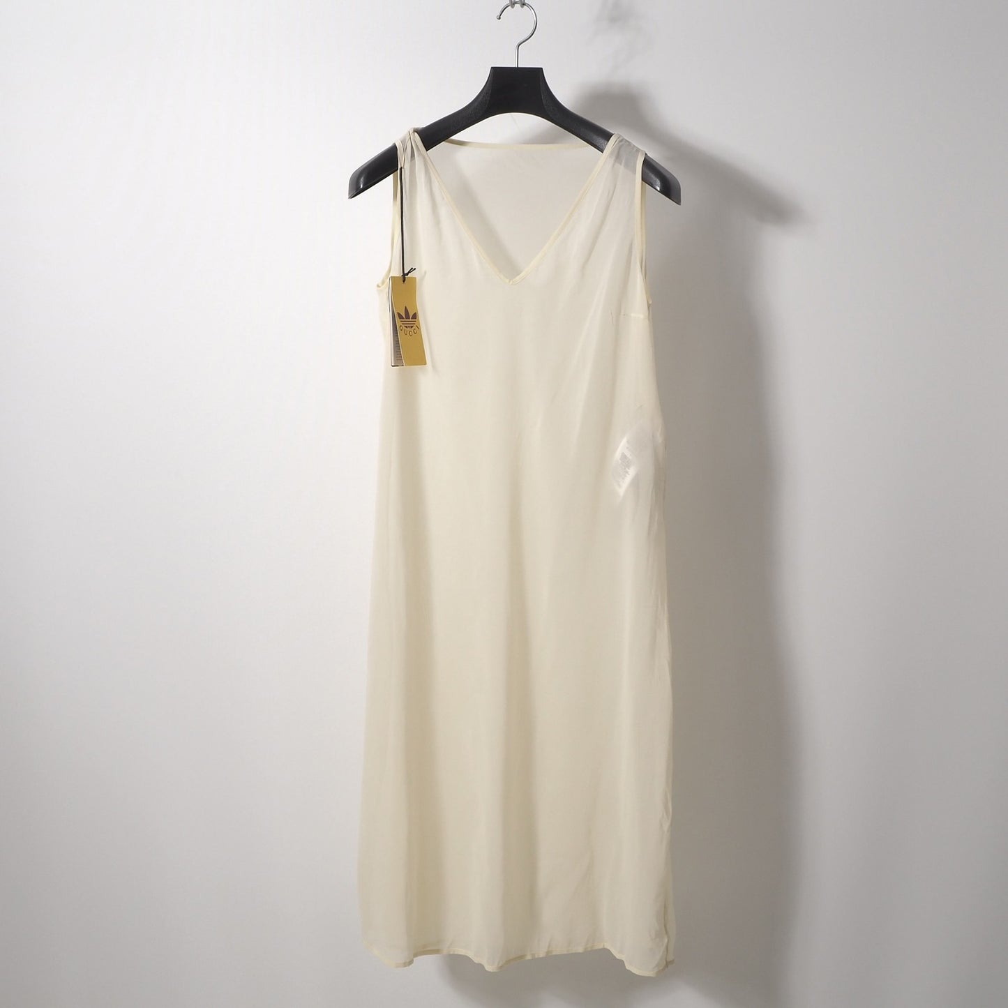 未使用 グッチ GUCCI x アディダス adidas フリル カシュクール ニットワンピース プリーツ M レディース 正規品 6-AC013