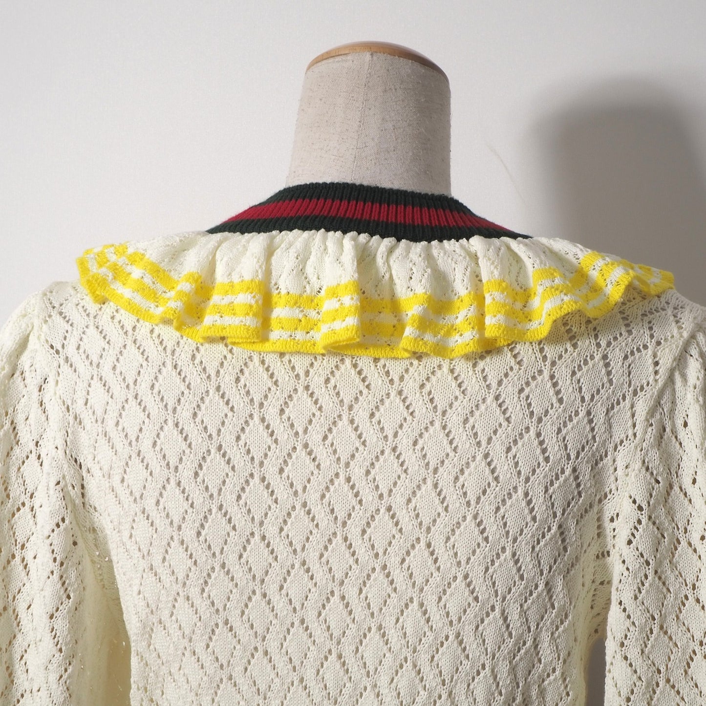 未使用 グッチ GUCCI x アディダス adidas フリル カシュクール ニットワンピース プリーツ M レディース 正規品 6-AC013