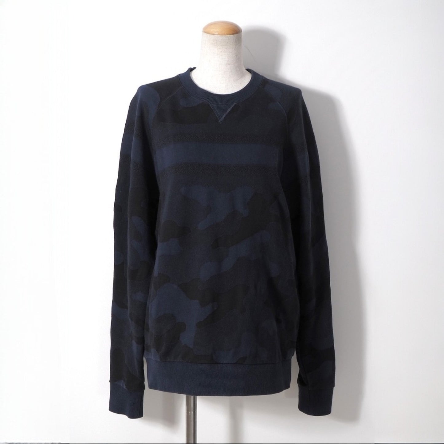 クリスチャンディオール Christian Dior 20SS プルオーバー 42 カモフラージュ柄 ネイビー ブラック レディース 正規品 6-AC016