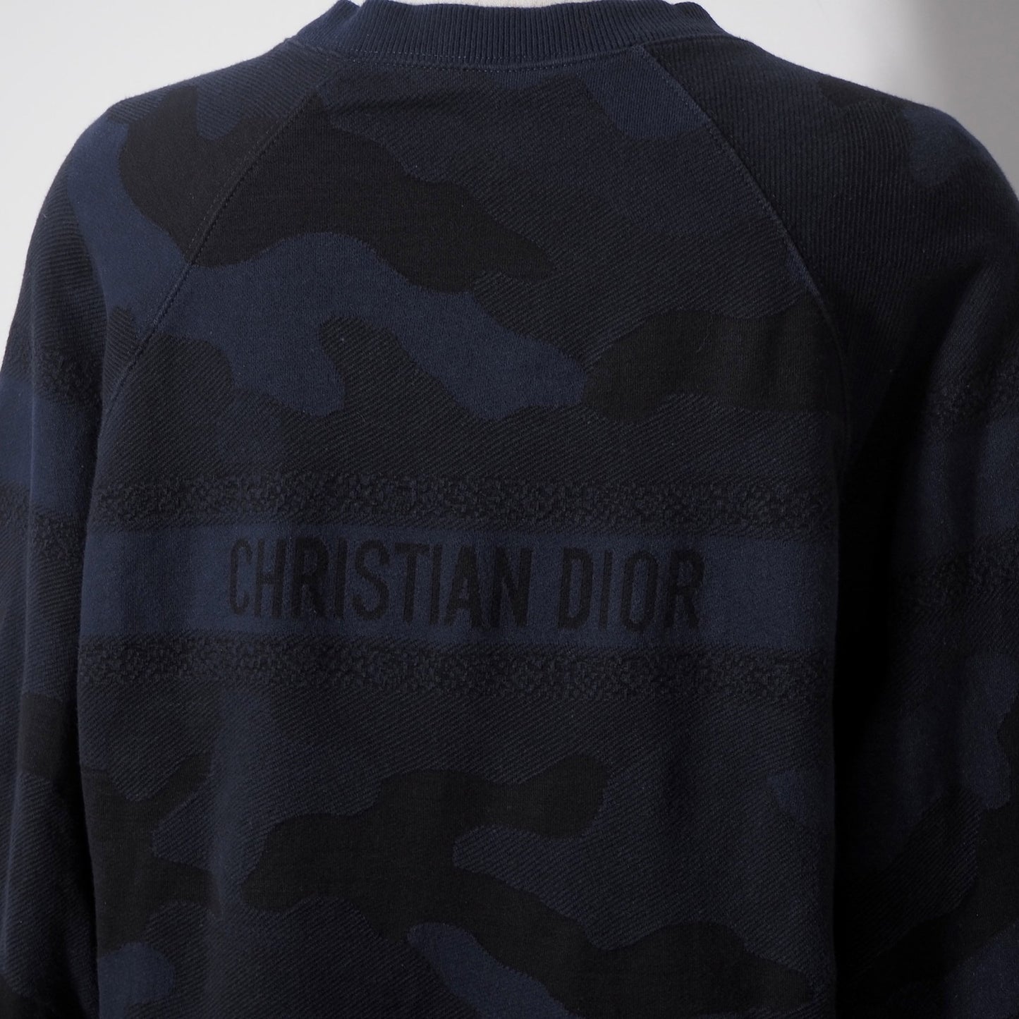 クリスチャンディオール Christian Dior 20SS プルオーバー 42 カモフラージュ柄 ネイビー ブラック レディース 正規品 6-AC016
