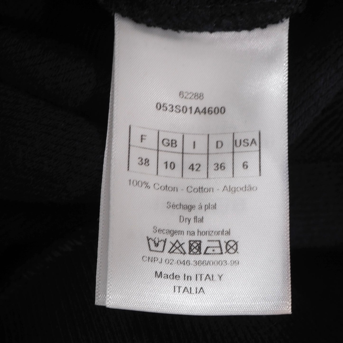 クリスチャンディオール Christian Dior 20SS プルオーバー 42 カモフラージュ柄 ネイビー ブラック レディース 正規品 6-AC016