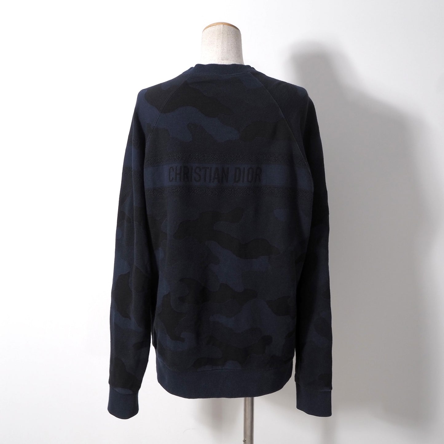 クリスチャンディオール Christian Dior 20SS プルオーバー 42 カモフラージュ柄 ネイビー ブラック レディース 正規品 6-AC016