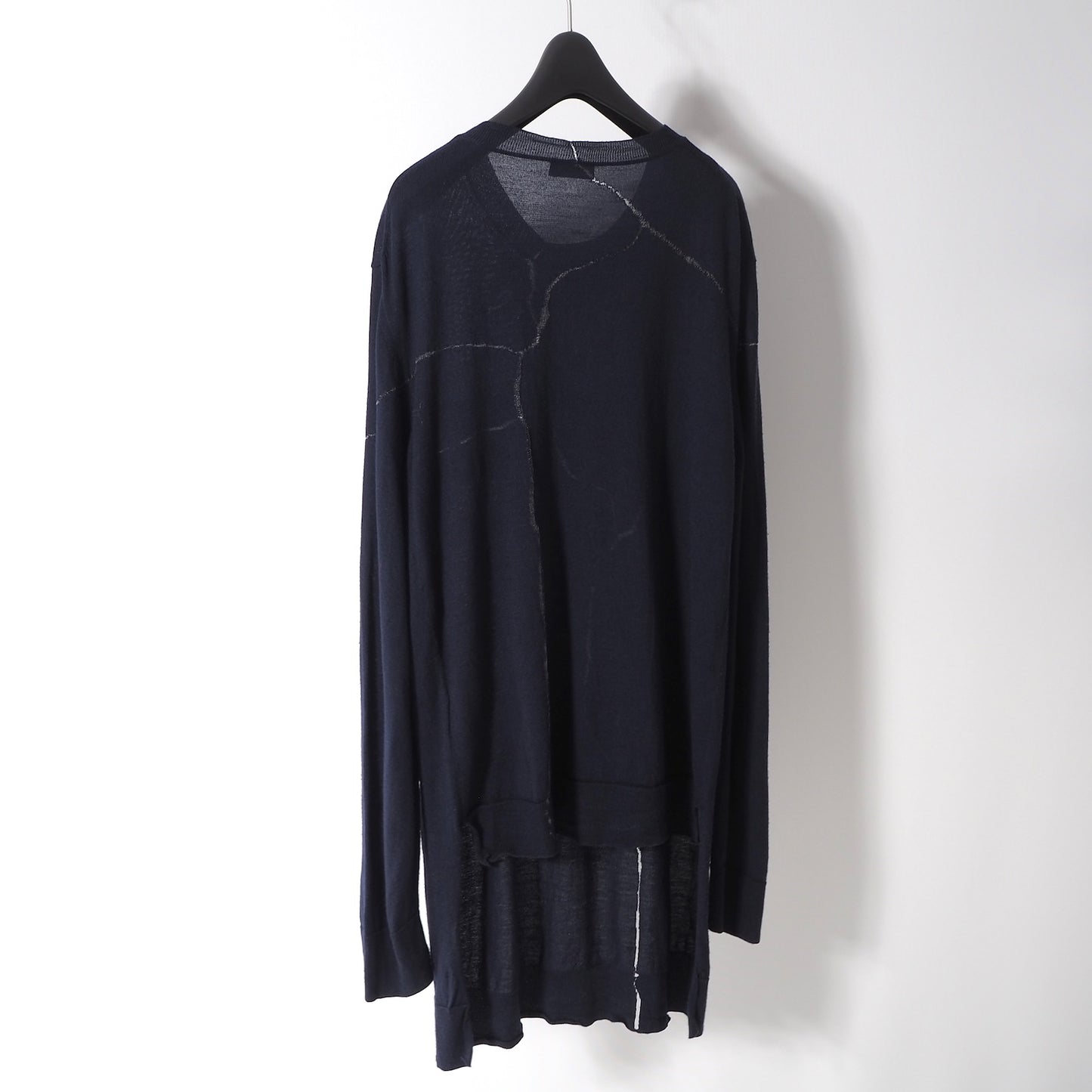 ディオール DIOR 20AW 変形ニット セーター L ネイビー メンズ 正規品 6-AD005