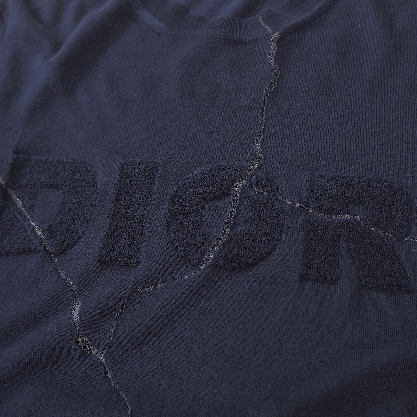 ディオール DIOR 20AW 変形ニット セーター L ネイビー メンズ 正規品 6-AD005