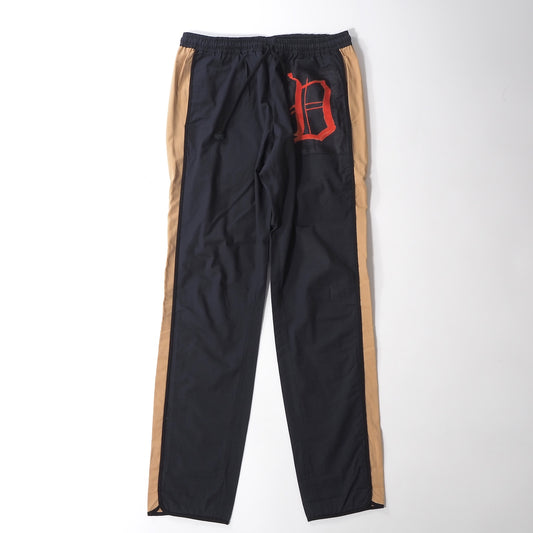 美品 ドリスヴァンノッテン DRIES VAN NOTEN サイドライン イージーパンツ 48 ネイビー ベージュ メンズ 正規品 6-AD008