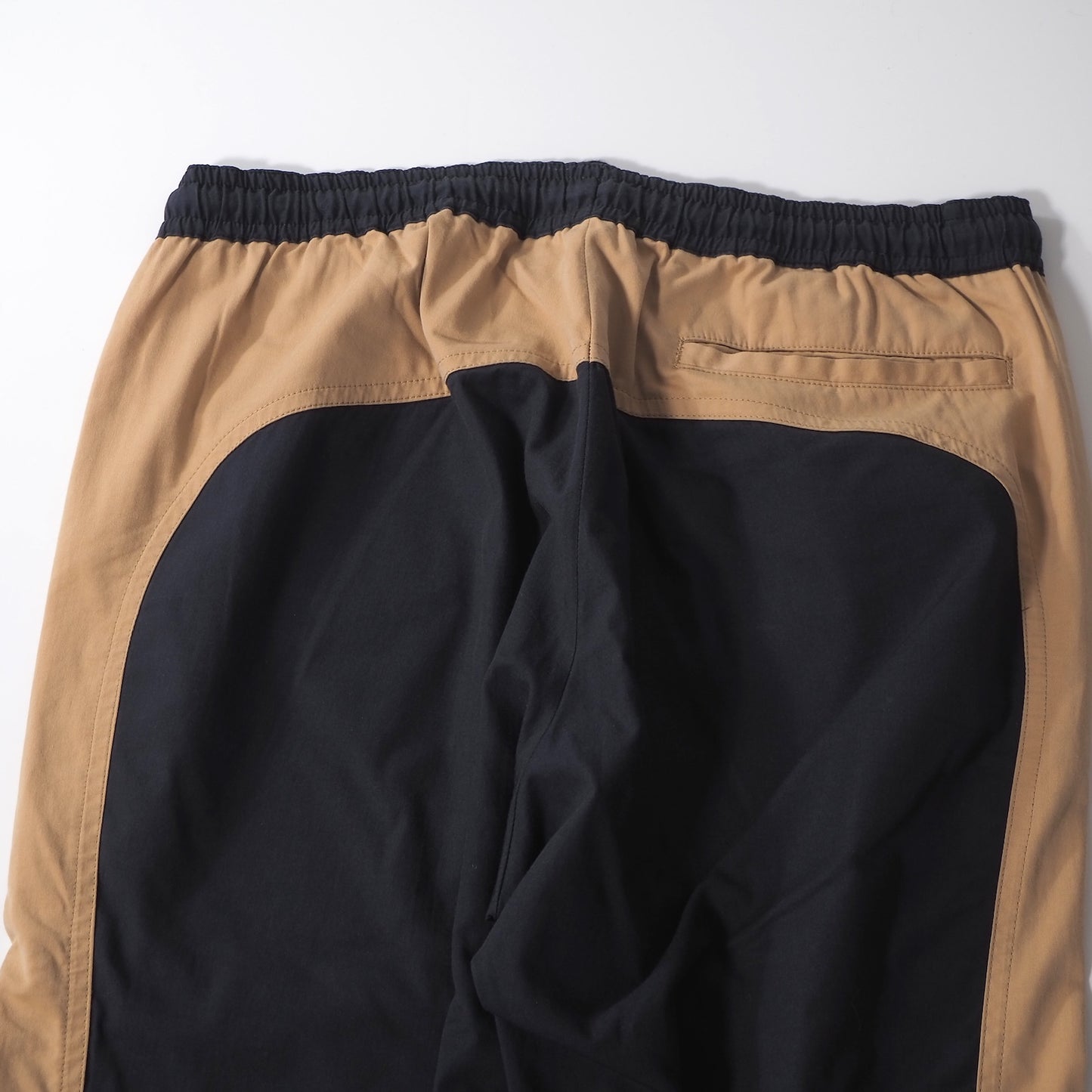 美品 ドリスヴァンノッテン DRIES VAN NOTEN サイドライン イージーパンツ 48 ネイビー ベージュ メンズ 正規品 6-AD008