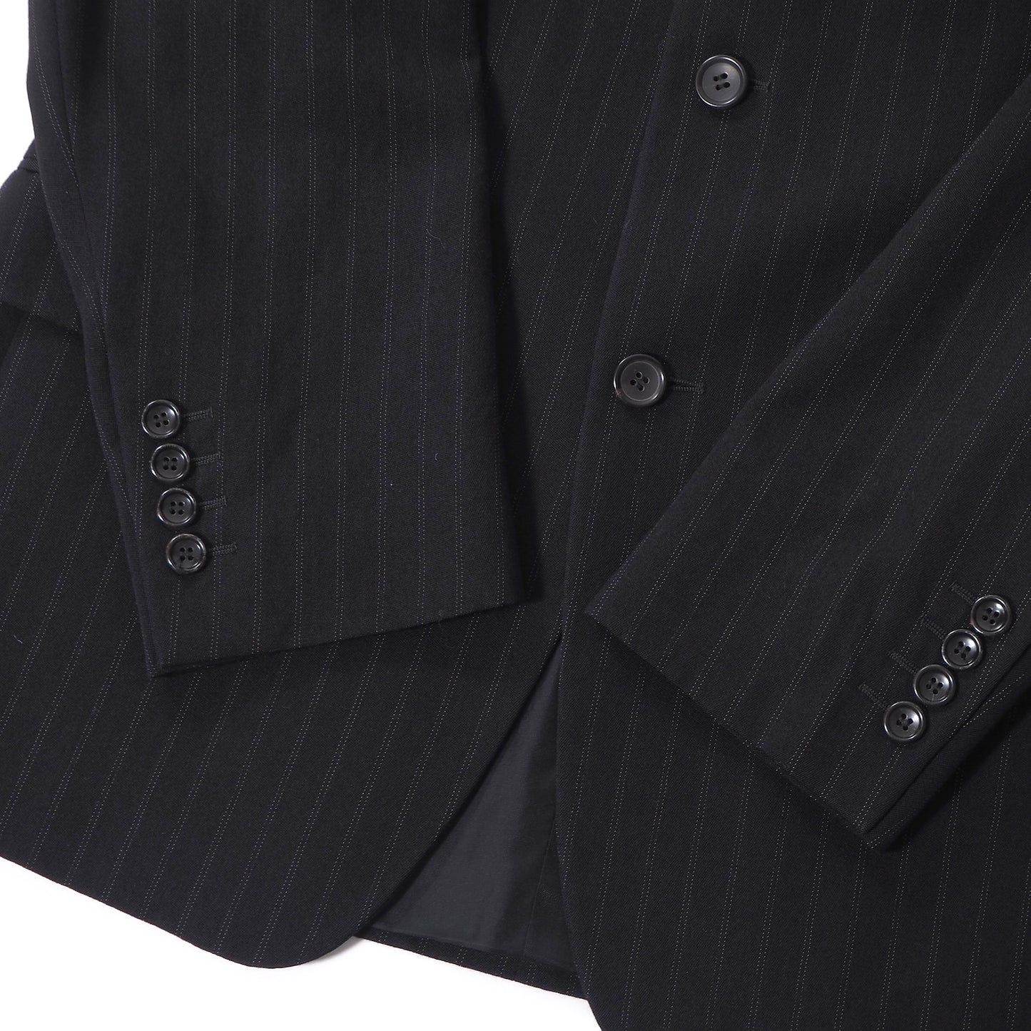 グッチ GUCCI トムフォード期 ウール スーツ ジャケット スラックス 48 ブラック メンズ 正規品 6-AD009