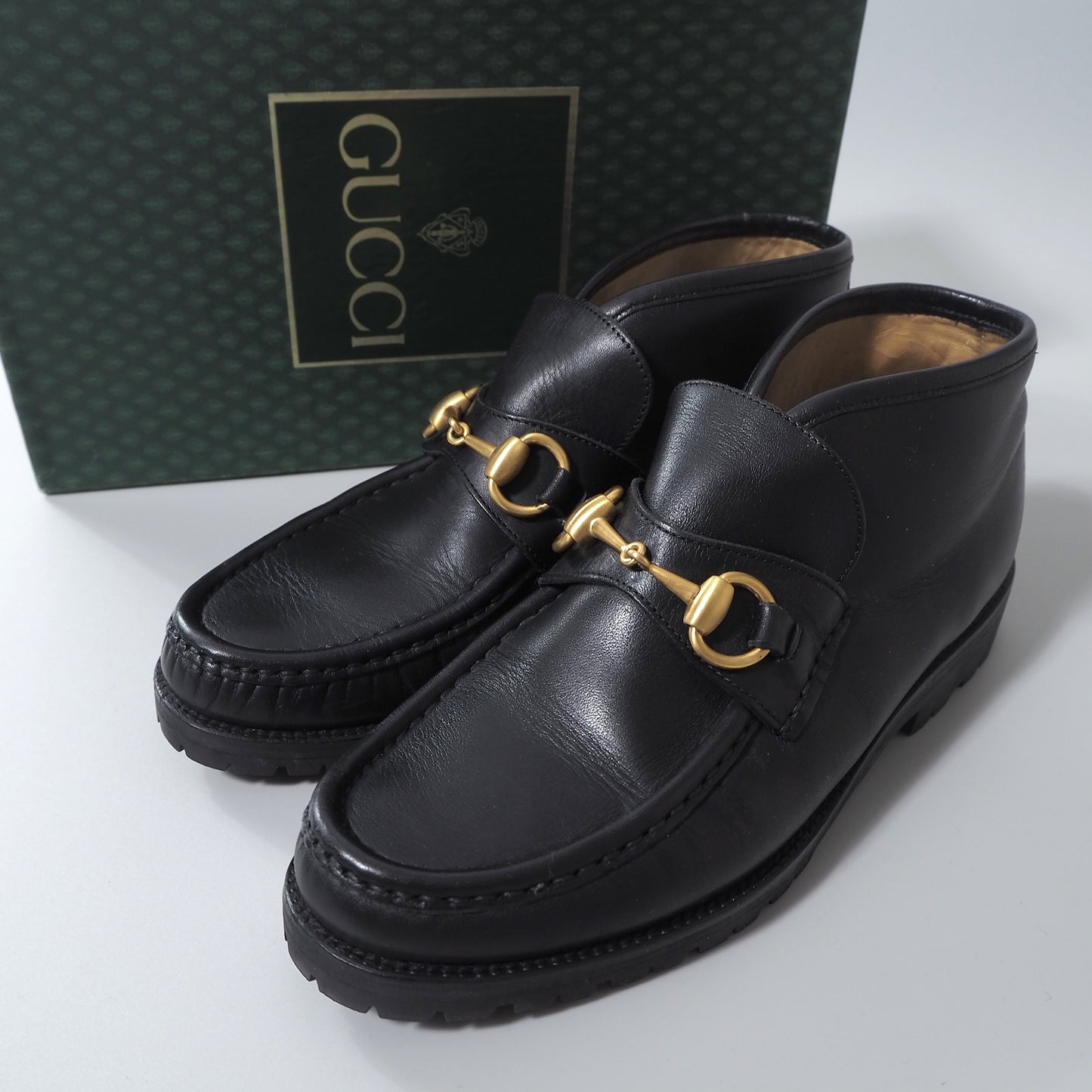 グッチ GUCCI イタリア製 ホースビット レザーシューズ 靴 36 23cm相当 ブラック レディース 正規品 6-AD012