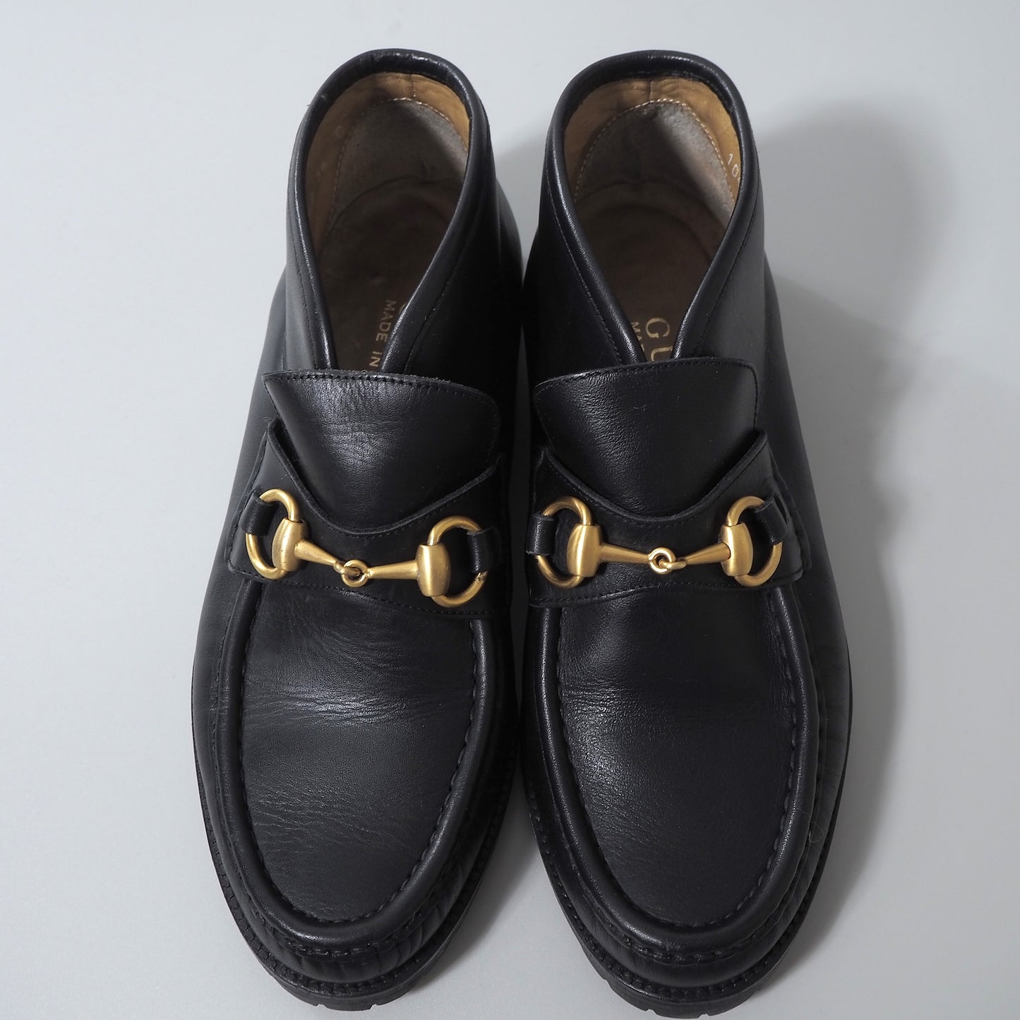 グッチ GUCCI イタリア製 ホースビット レザーシューズ 靴 36 23cm相当 ブラック レディース 正規品 6-AD012