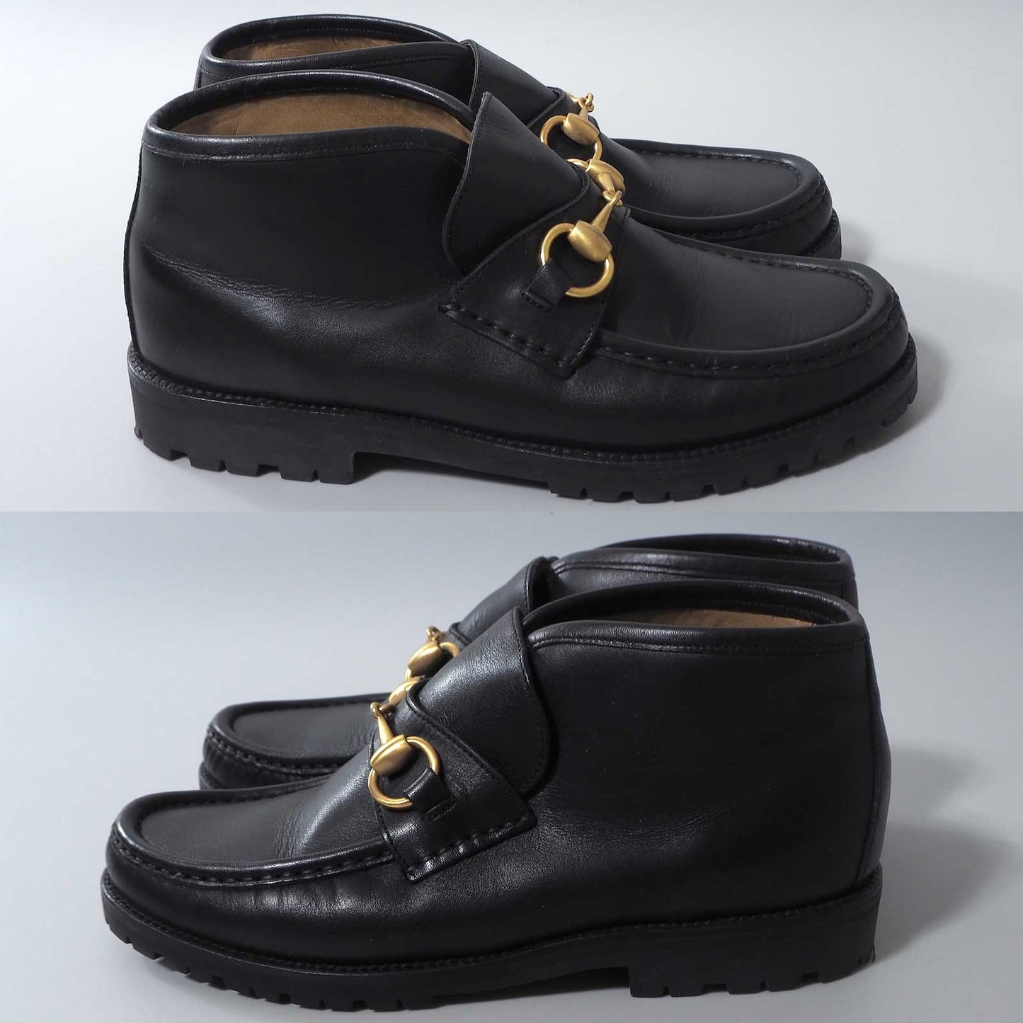 グッチ GUCCI イタリア製 ホースビット レザーシューズ 靴 36 23cm相当 ブラック レディース 正規品 6-AD012