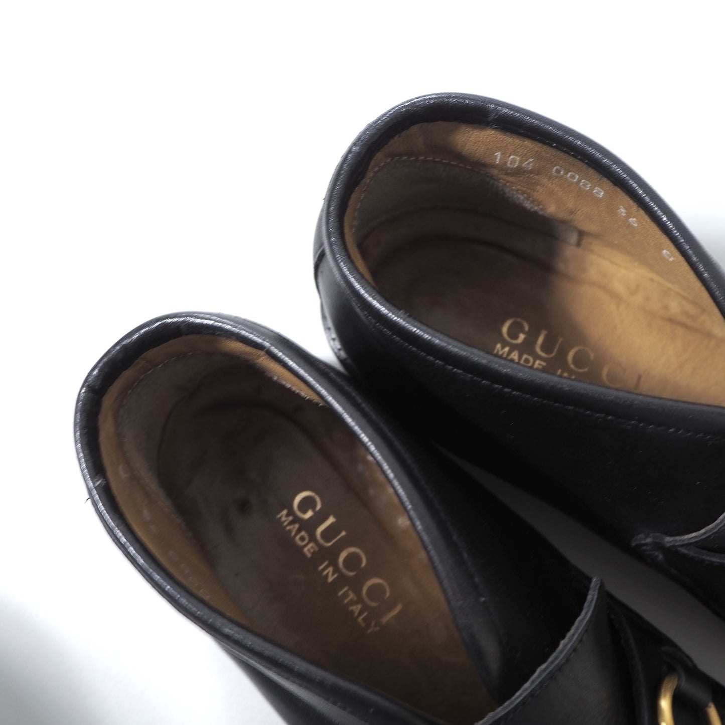 グッチ GUCCI イタリア製 ホースビット レザーシューズ 靴 36 23cm相当 ブラック レディース 正規品 6-AD012