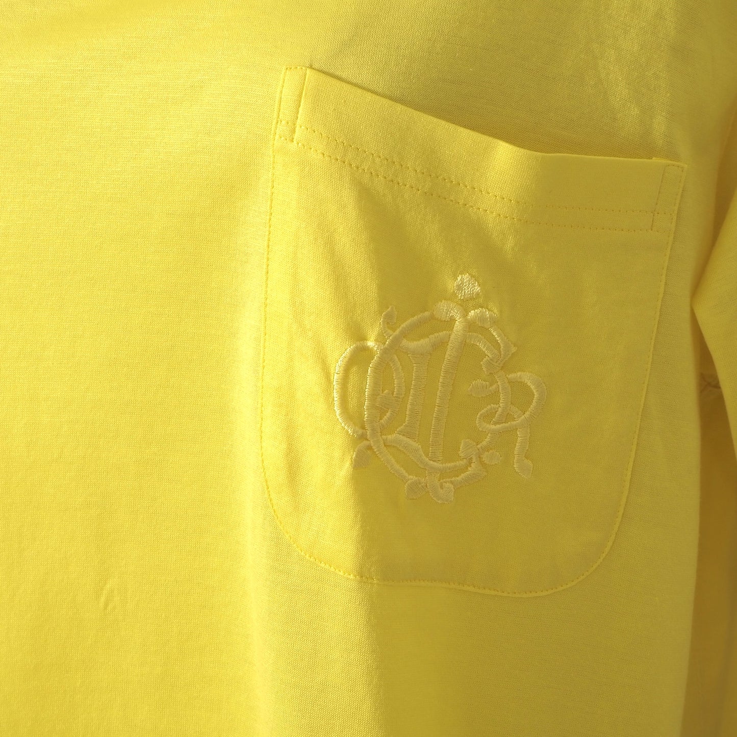 美品 クリスチャンディオール Christian Dior ヴィンテージ エンブロイダリー 半袖 Tシャツ M イエロー レディース 正規品 6-AE027