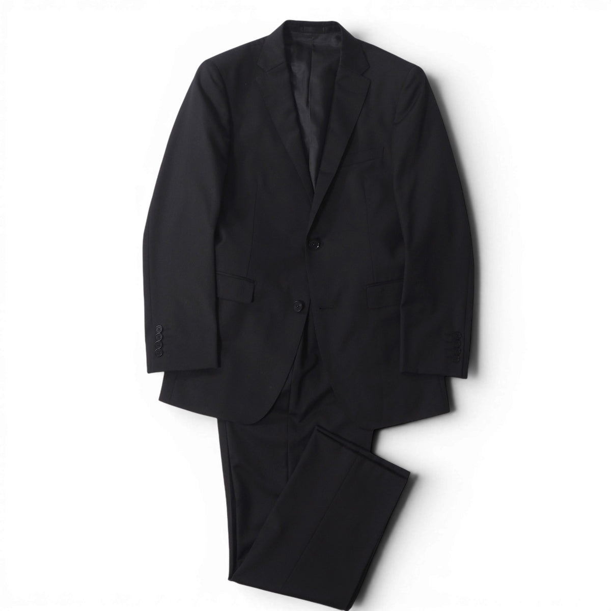 美品 バーバリー ブラックレーベル BURBERRY BALACK LABEL ウール スーツ ジャケット パンツ 40 ブラック メンズ 正規品 6-AE033