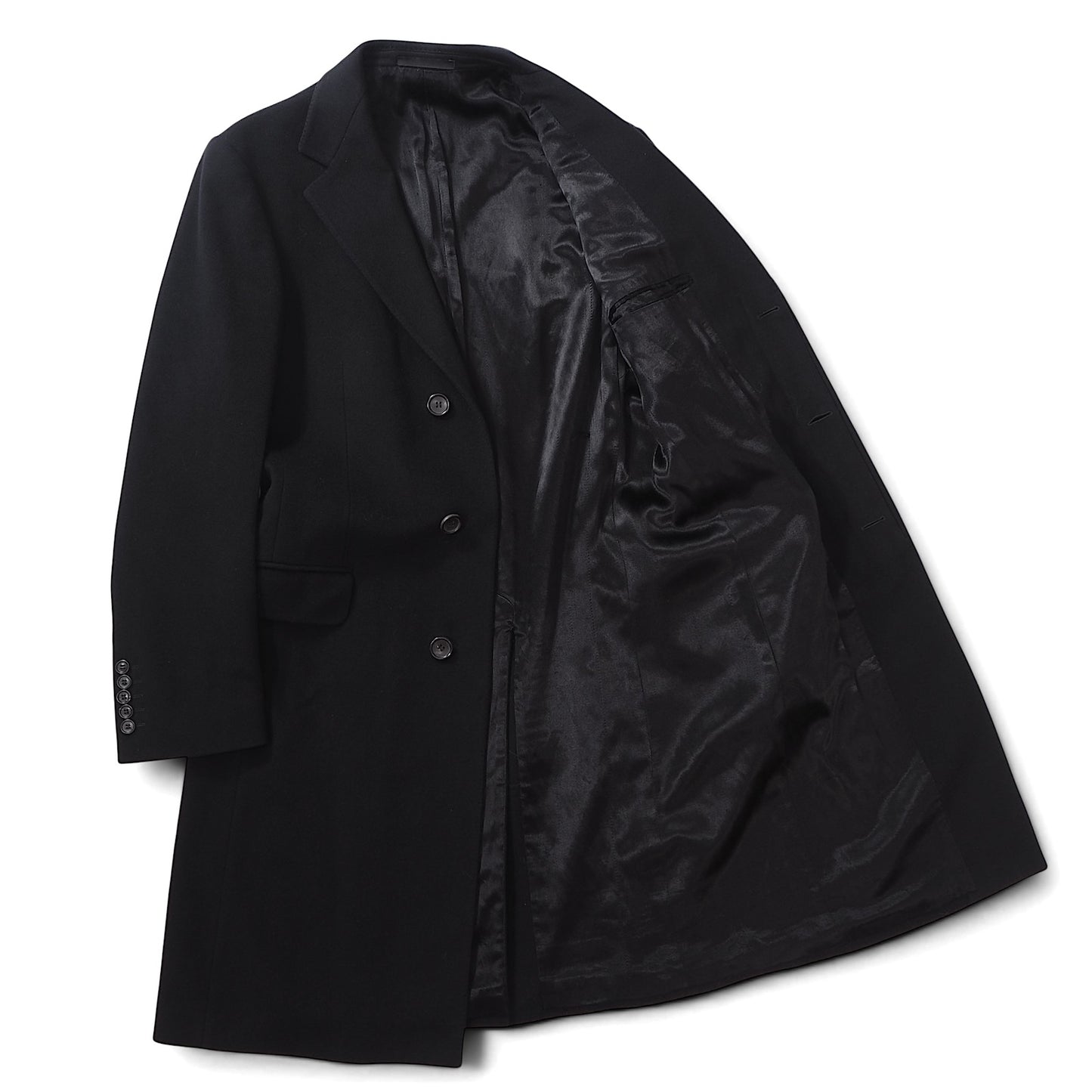 グッチ GUCCI by Tom Ford アーカイブ トムフォード期 ウール チェスターコート 50 ブラック メンズ 正規品 6-AG038