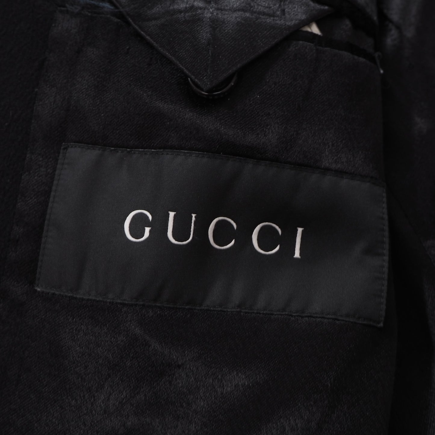 グッチ GUCCI by Tom Ford アーカイブ トムフォード期 ウール チェスターコート 50 ブラック メンズ 正規品 6-AG038