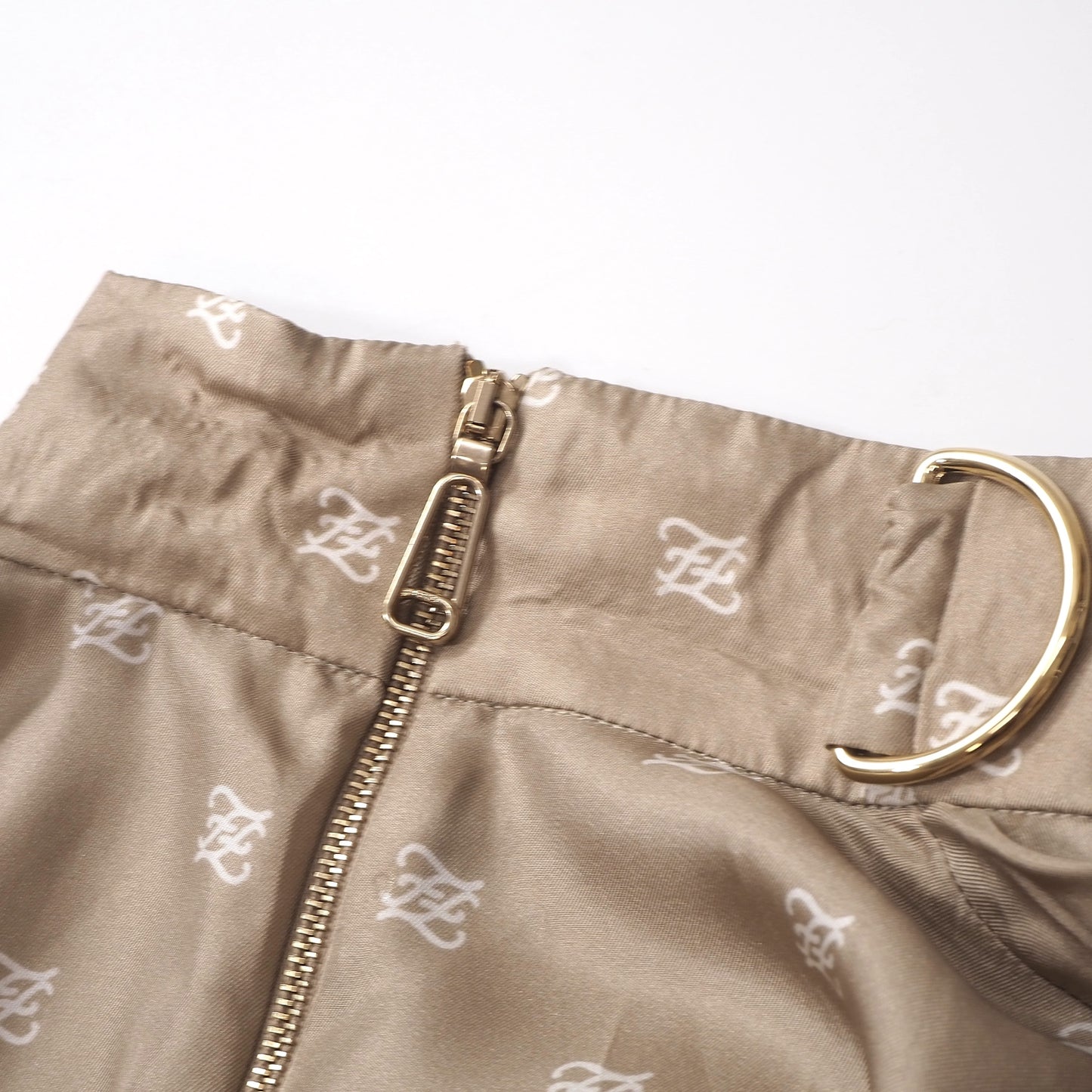 フェンディ FENDI FFモチーフ ベルトテッド シルク ブラウス ジャケット 38 シャンパンゴールド レディース 正規品 6-AG045