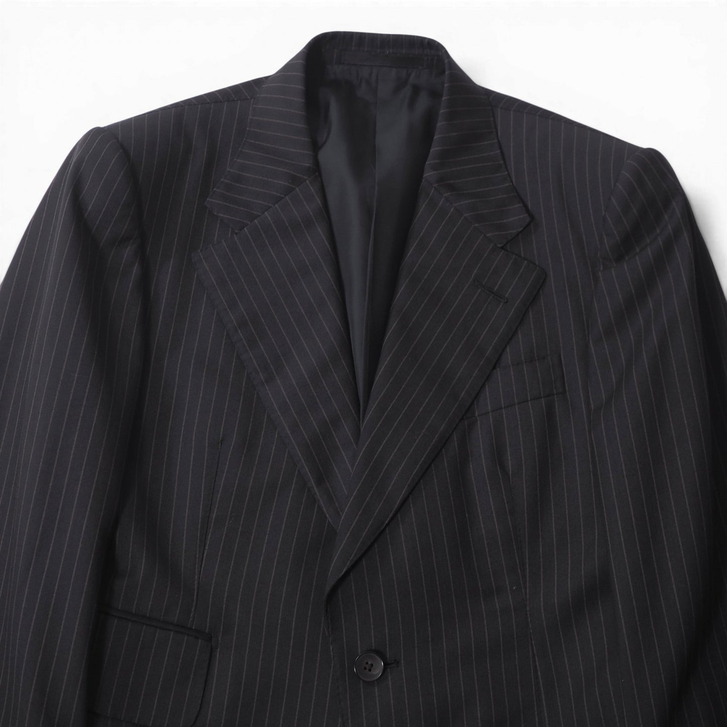 グッチ GUCCI トムフォード期 スーツ ジャケット パンツ 46 ダークグレーストライプ メンズ 正規品 6-DE031
