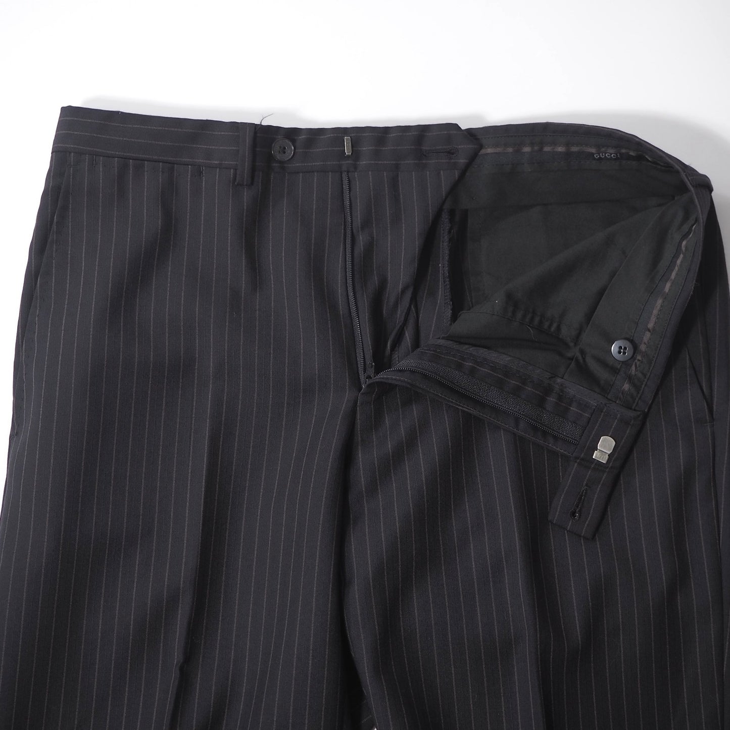 グッチ GUCCI トムフォード期 スーツ ジャケット パンツ 46 ダークグレーストライプ メンズ 正規品 6-DE031