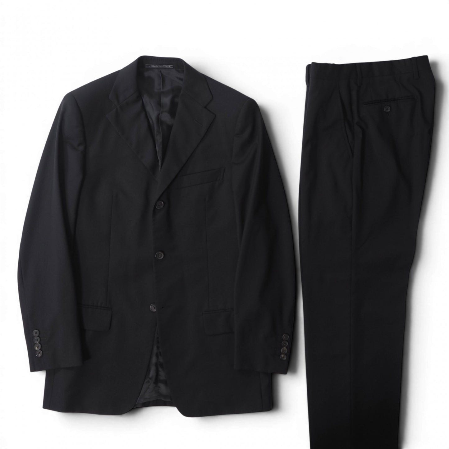 グッチ GUCCI トムフォード期 ウール スーツ ジャケット パンツ 46 ブラック メンズ 正規品 6-DE032