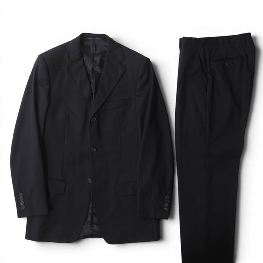 グッチ GUCCI トムフォード期 ウール スーツ ジャケット パンツ 46 ブラック メンズ 正規品 6-DE032