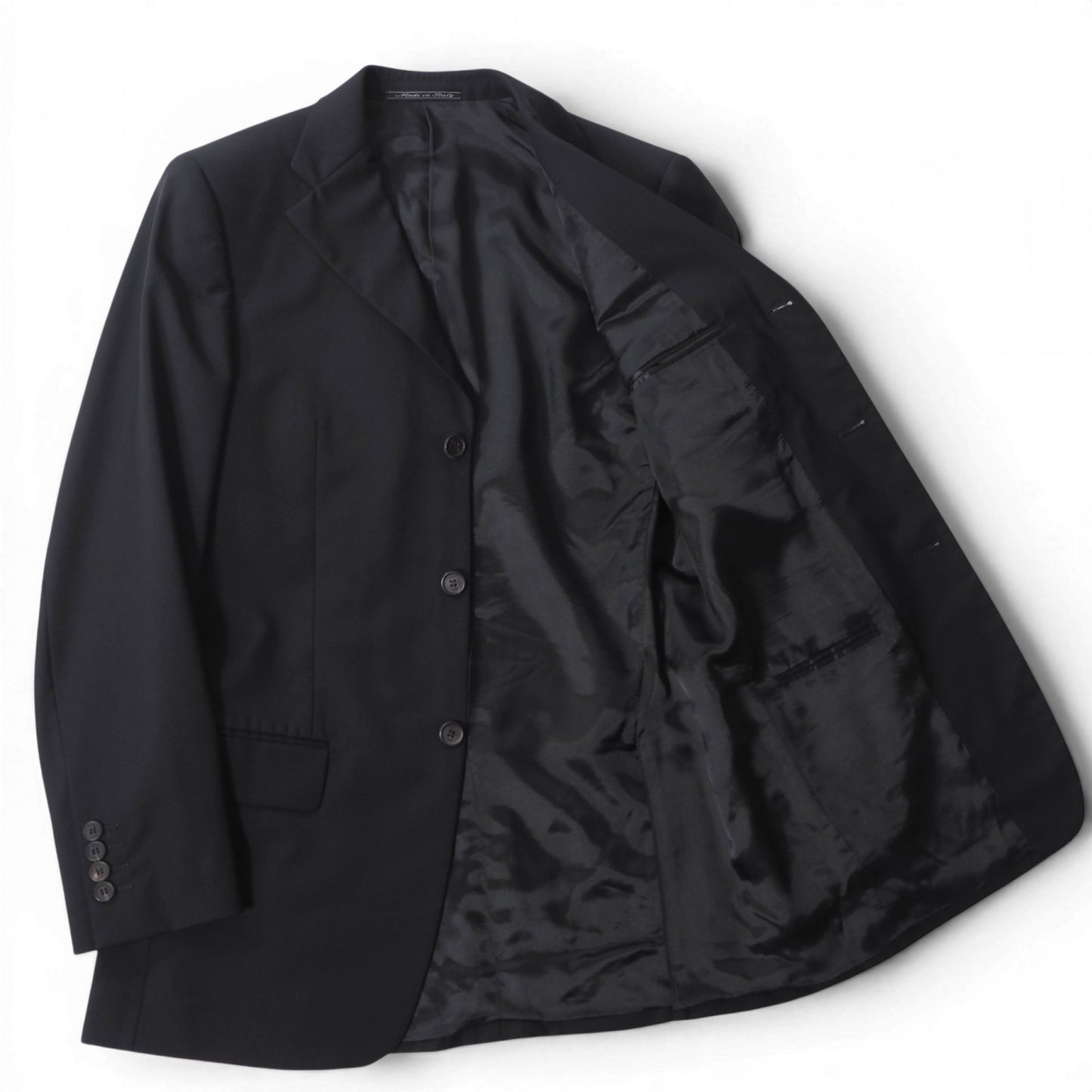 グッチ GUCCI トムフォード期 ウール スーツ ジャケット パンツ 46 ブラック メンズ 正規品 6-DE032