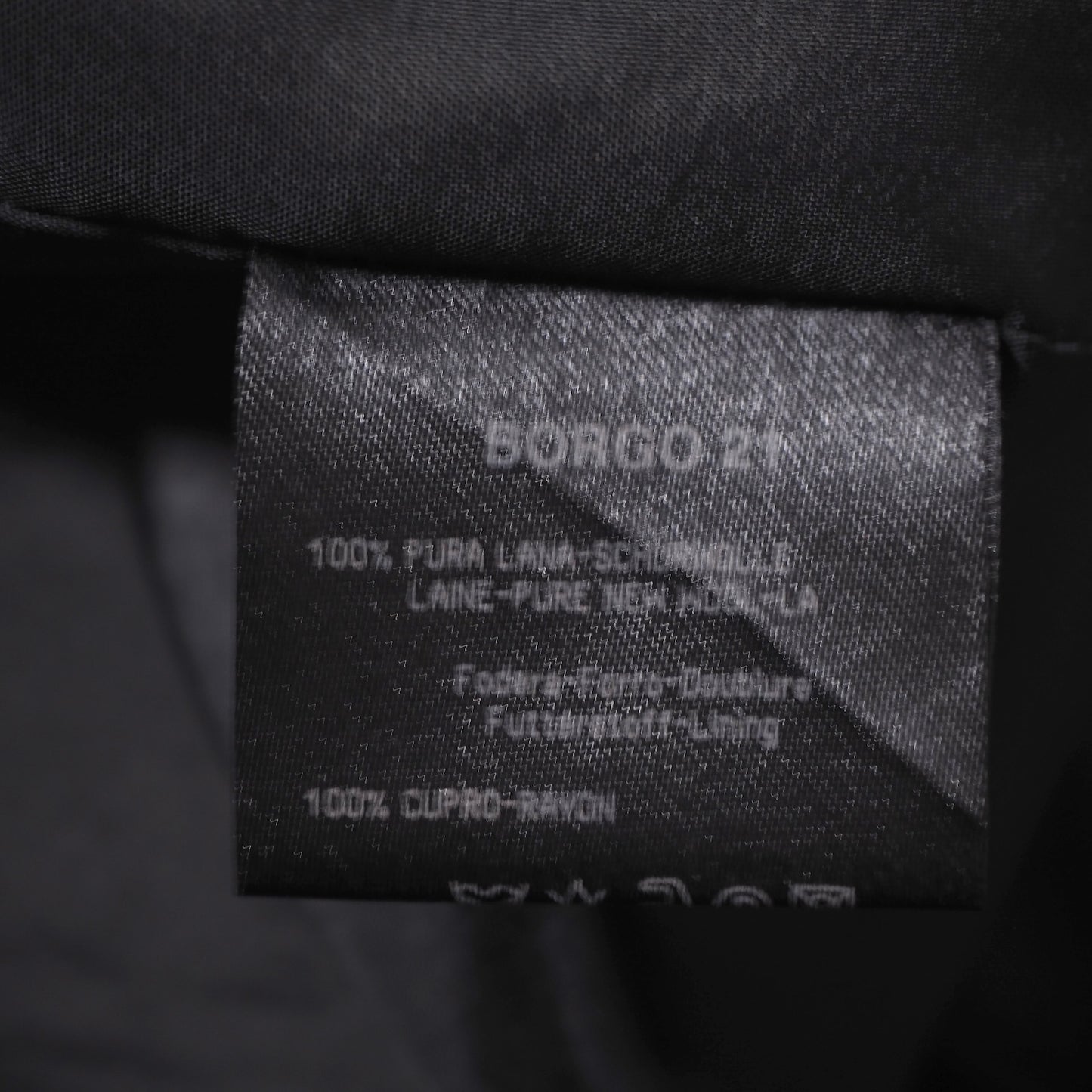 ジョルジオアルマーニ GIORGIO ARMANI ヴィンテージ 黒タグ ウール ストレッチ スーツ 50 ブラック メンズ 正規品 6-DE039
