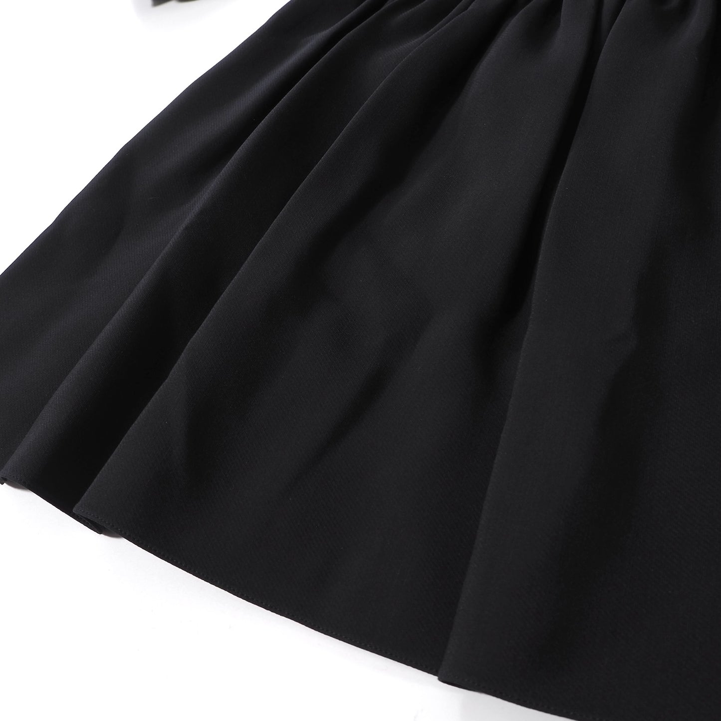 美品 クリスチャンディオール Christian Dior ウール シルク パフスリーブ ワンピース 38 ブラック レディース 正規品 6-DE042
