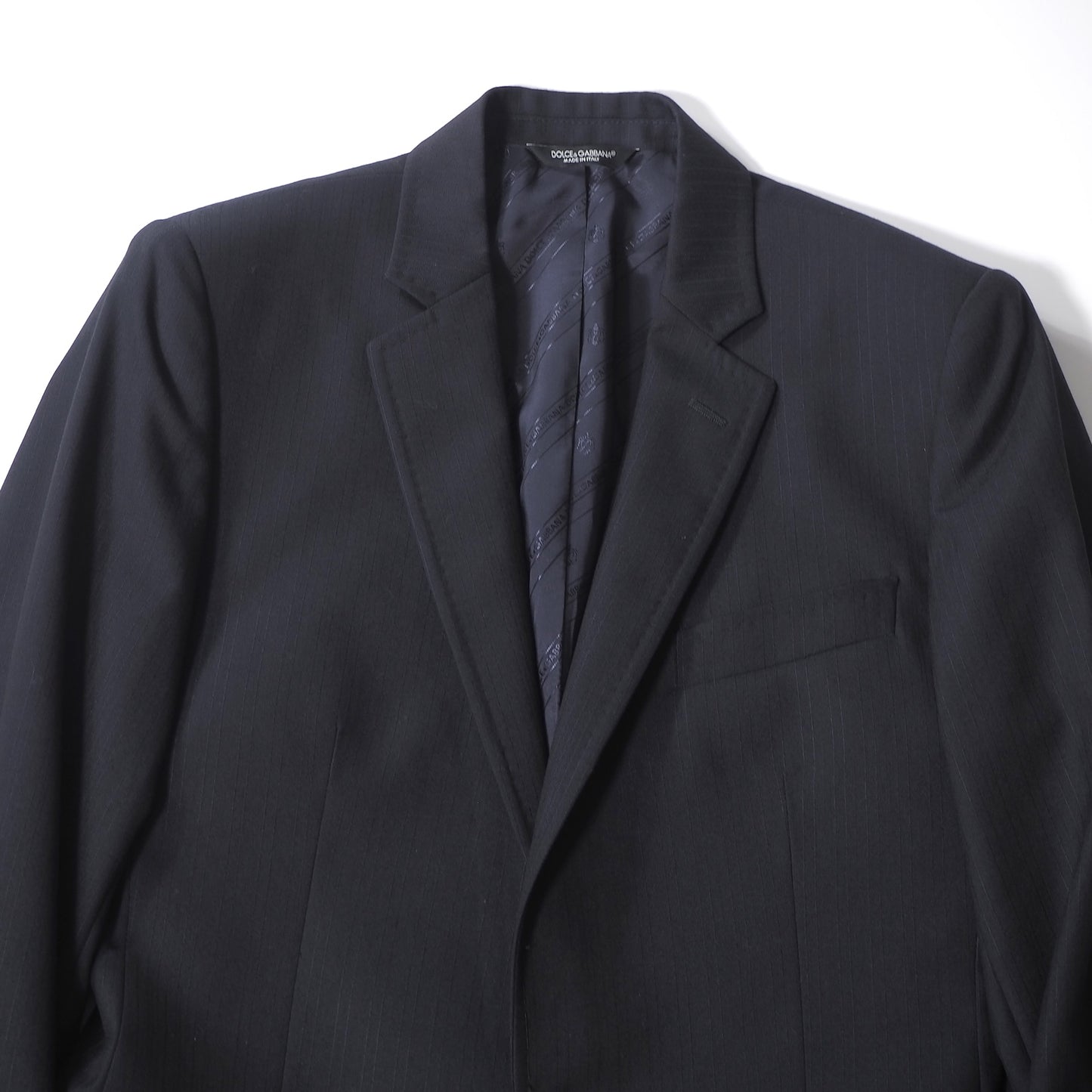 ドルチェ＆ガッバーナ DOLCE＆GABBANA LUXURY ヴァージンウール スーツ ジャケット パンツ 44 ネイビー メンズ 正規品 6-DF046