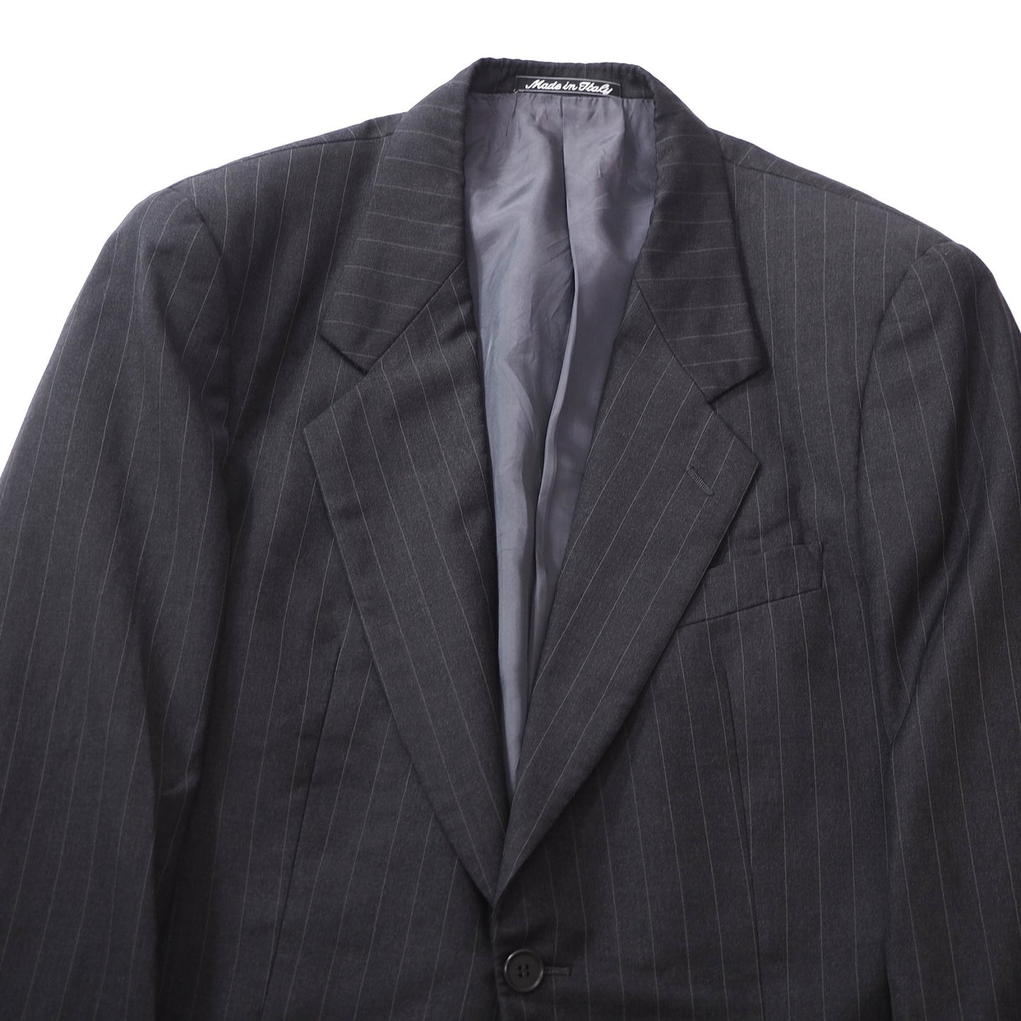ジョルジオアルマーニ GIORGIO ARMANI ヴィンテージ ストレッチ スーツ ジャケット パンツ 48 ダークグレー メンズ 正規品 6-DF055