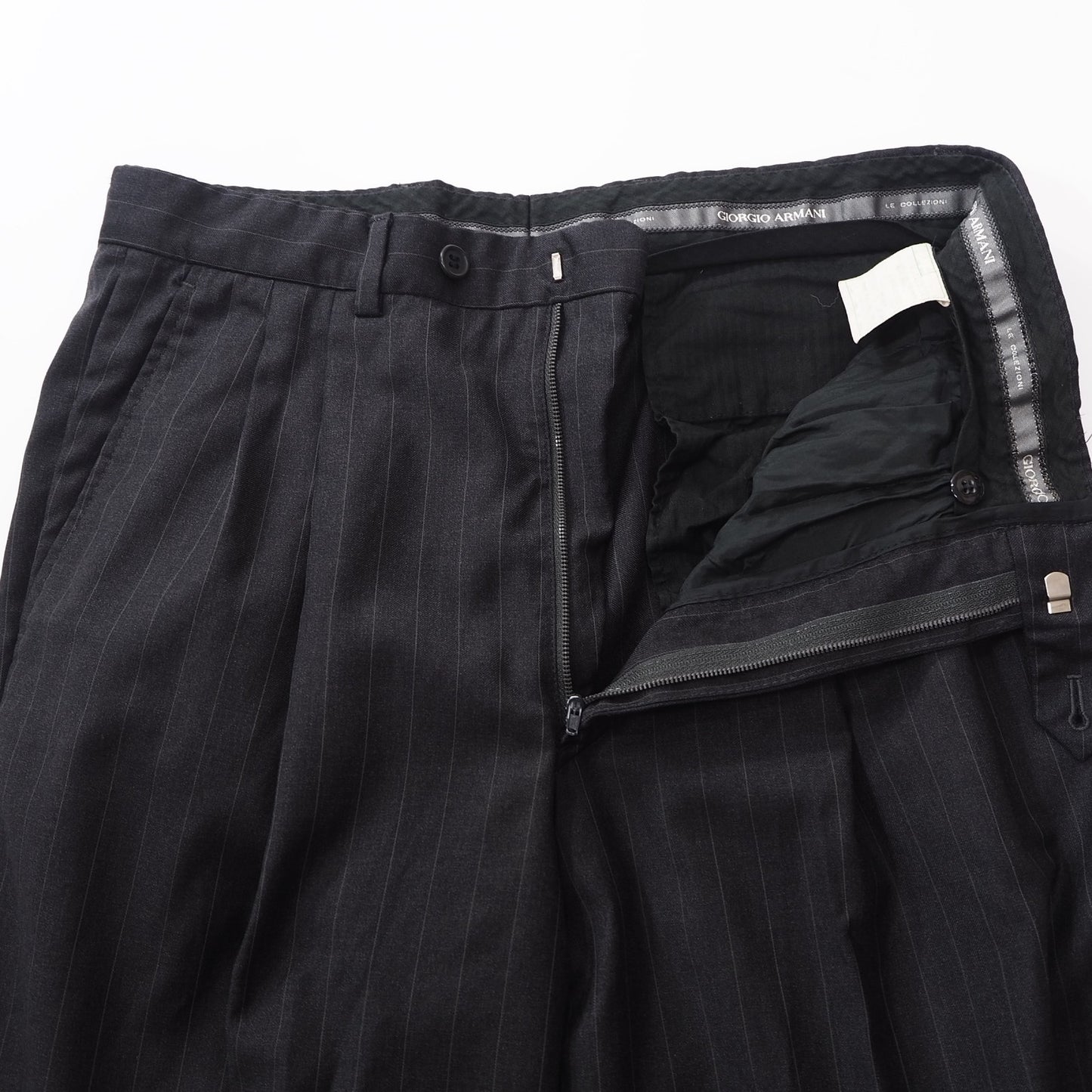 ジョルジオアルマーニ GIORGIO ARMANI ヴィンテージ ストレッチ スーツ ジャケット パンツ 48 ダークグレー メンズ 正規品 6-DF055