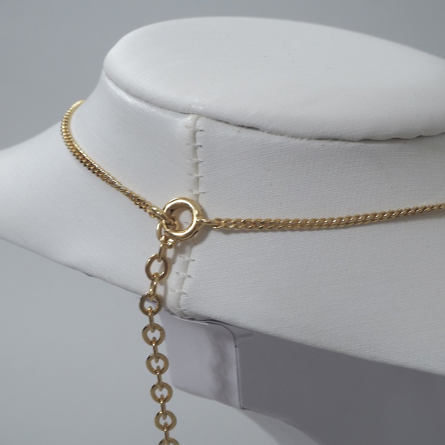 美品 クリスチャンディオール Christian Dior CD ラインストーン ネックレス ゴールド レディース 正規品 6-EC017