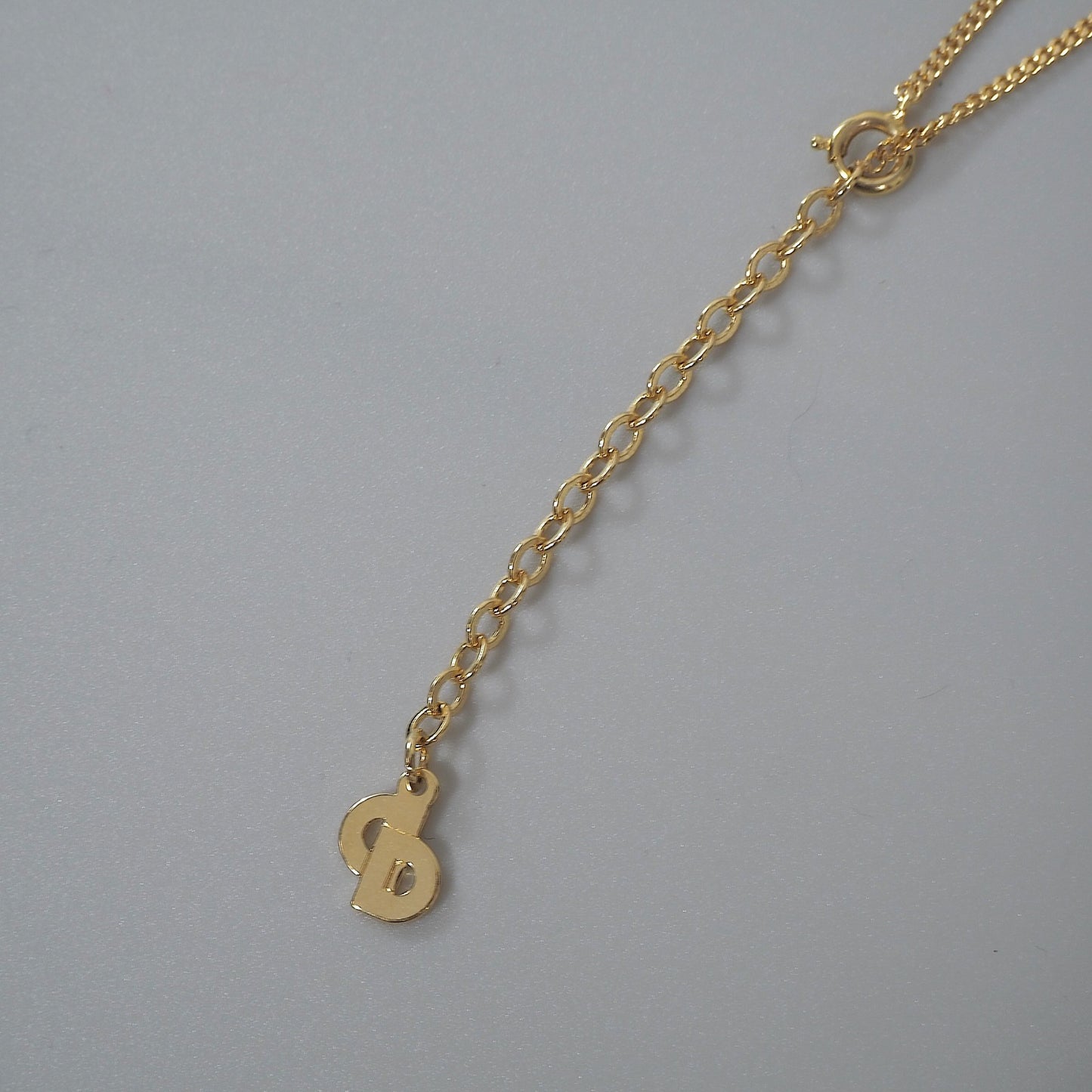美品 クリスチャンディオール Christian Dior CD ラインストーン ネックレス ゴールド レディース 正規品 6-EC019