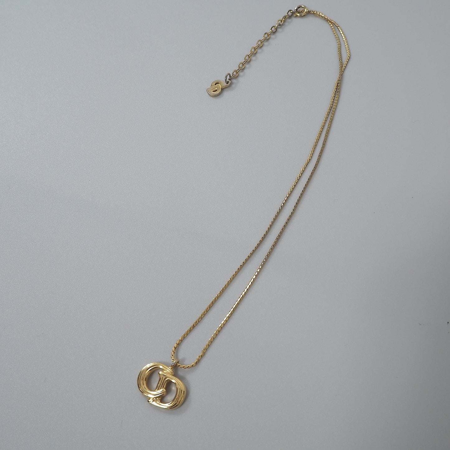 クリスチャンディオール Christian Dior CDモチーフ ネックレス ゴールド レディース 正規品 6-EC022