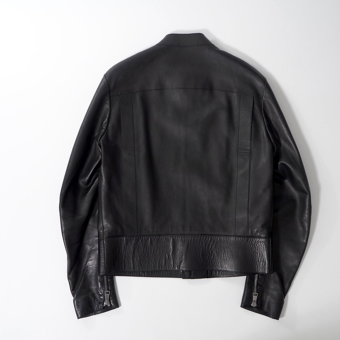 美品 グッチ GUCCI トムフォード期 ナッパレザー ライダース ジャケット 46 ブラック メンズ 正規品 6-HT001