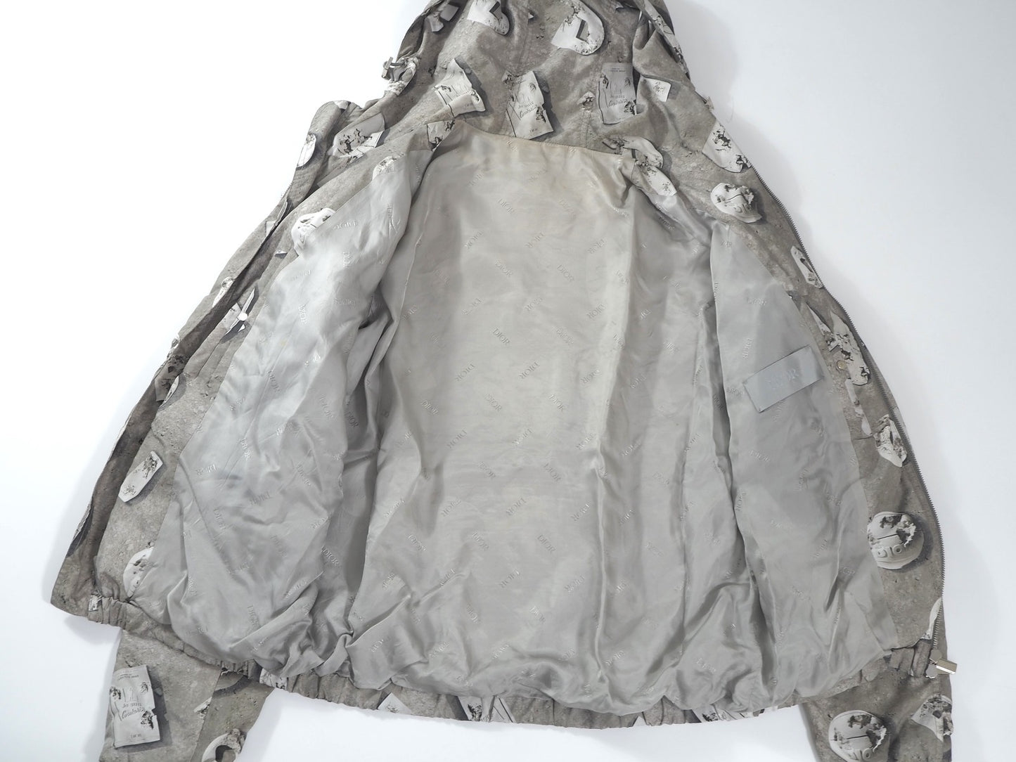 ディオール DIOR × Daniel Arsham ダニエルアーシャム フーデッド ジャケット ブルゾン 50 アースグリーン メンズ 正規品 6-HT002