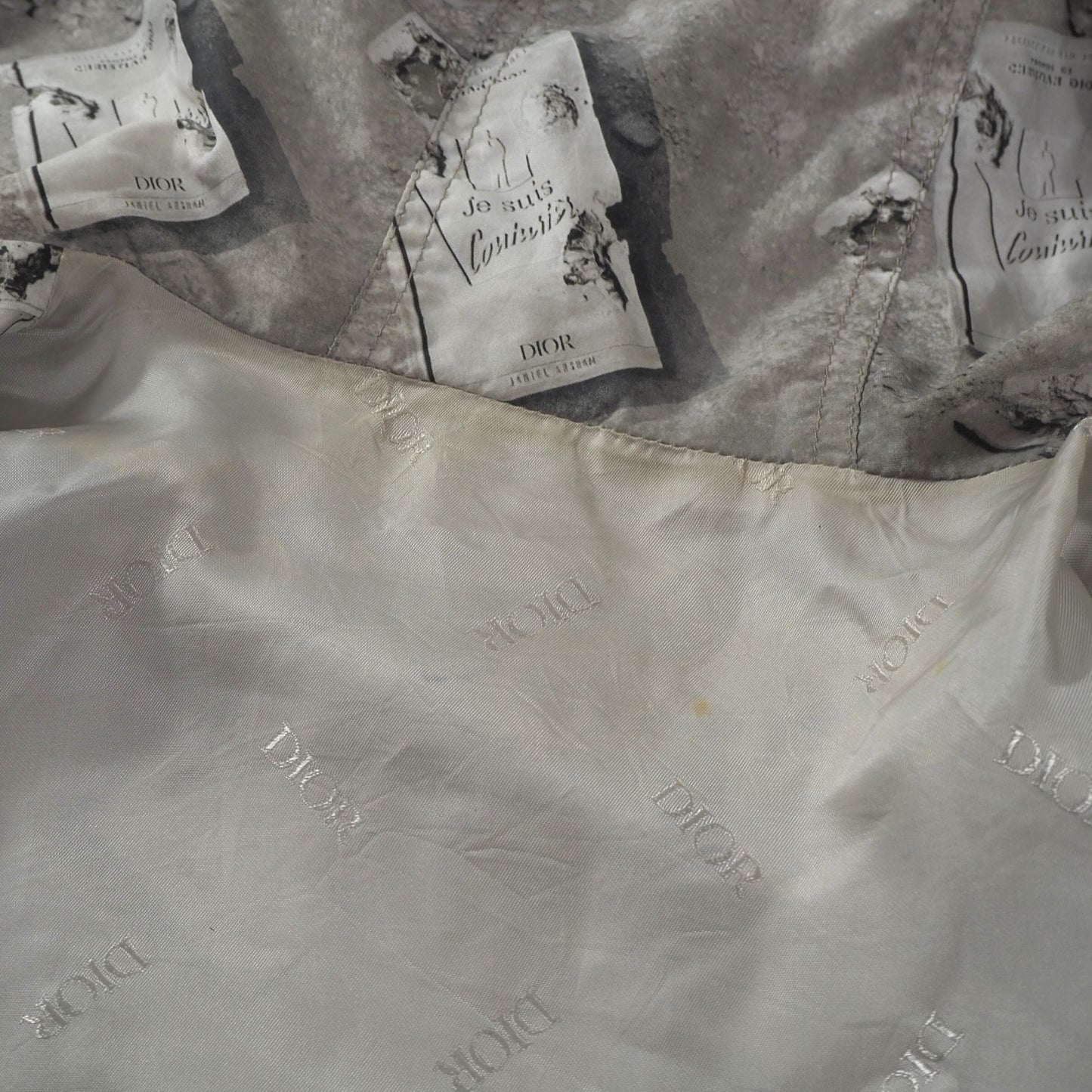 ディオール DIOR × Daniel Arsham ダニエルアーシャム フーデッド ジャケット ブルゾン 50 アースグリーン メンズ 正規品 6-HT002