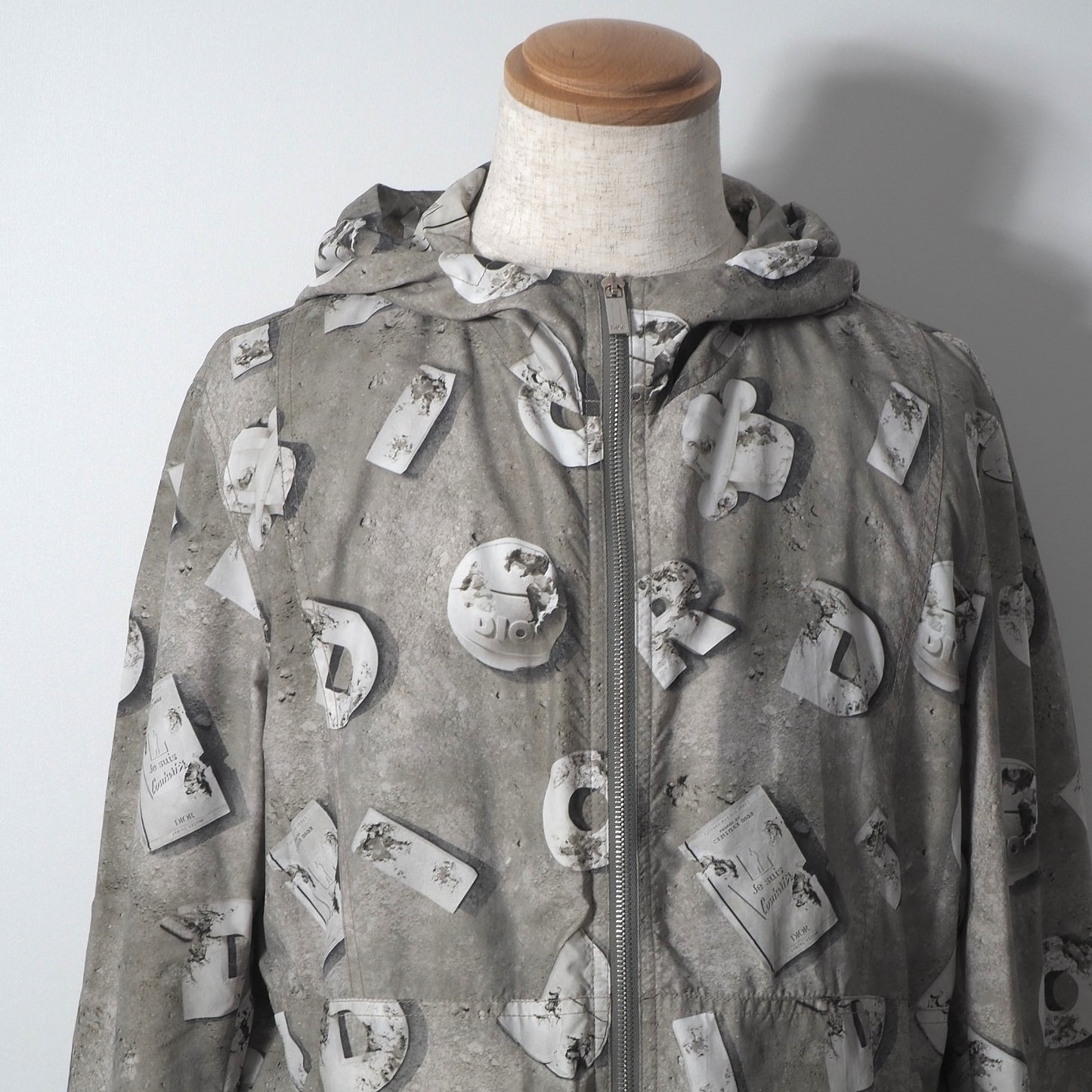 ディオール DIOR × Daniel Arsham ダニエルアーシャム フーデッド ジャケット ブルゾン 50 アースグリーン メンズ 正規品 6-HT002