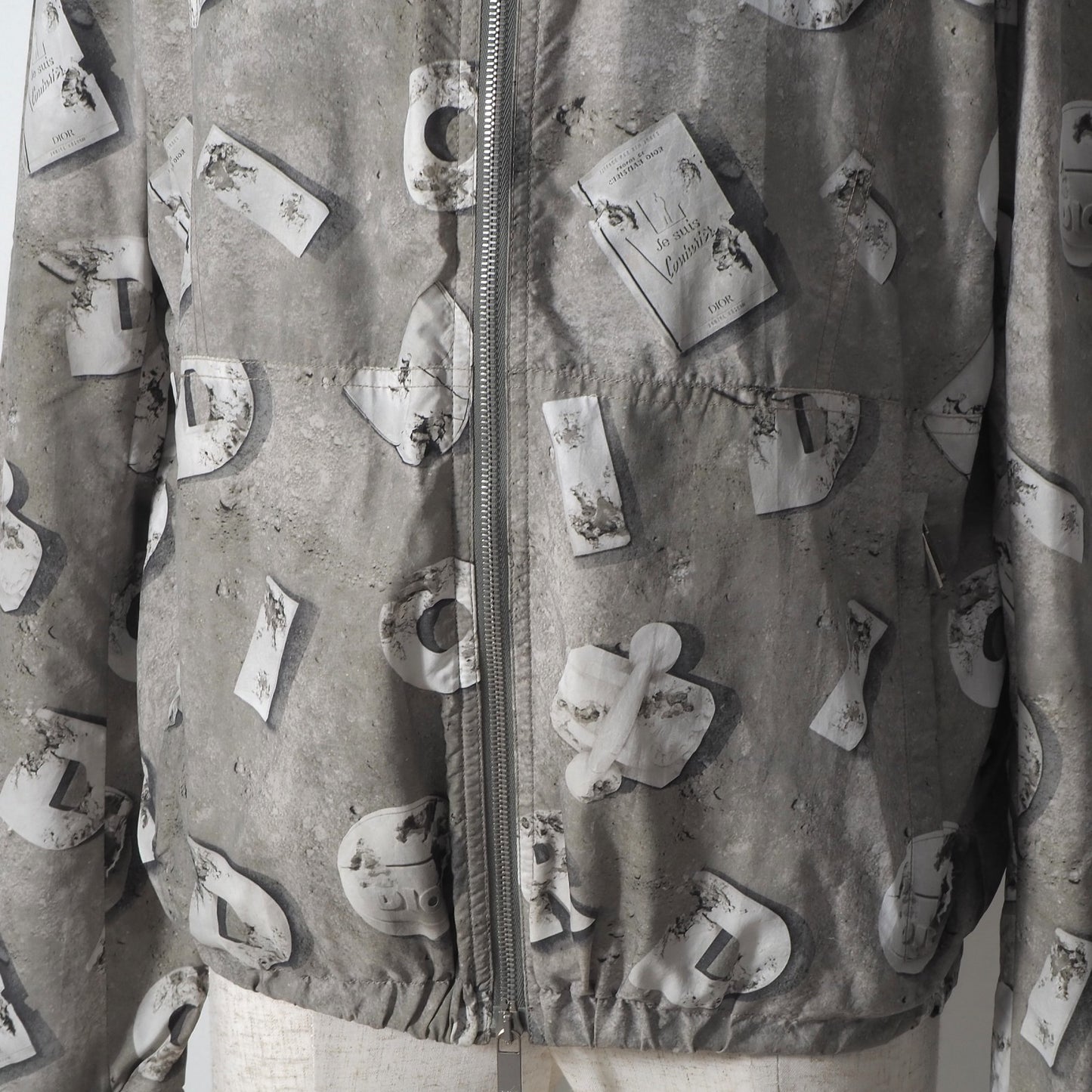 ディオール DIOR × Daniel Arsham ダニエルアーシャム フーデッド ジャケット ブルゾン 50 アースグリーン メンズ 正規品 6-HT002