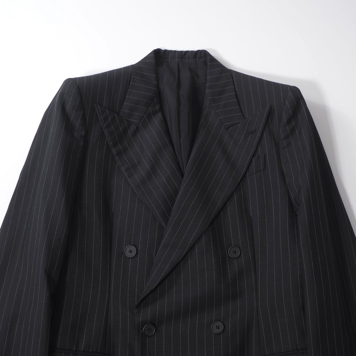 ボッテガヴェネタ BOTTEGA VENETA ダブルブレスト スーツ ジャケット パンツ 48 ブラック メンズ 正規品 6-HT003