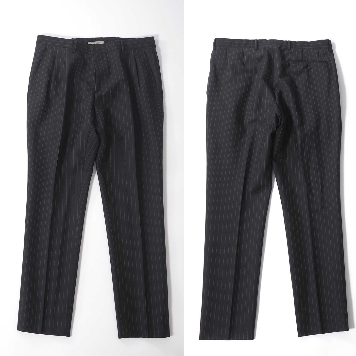 ボッテガヴェネタ BOTTEGA VENETA ダブルブレスト スーツ ジャケット パンツ 48 ブラック メンズ 正規品 6-HT003