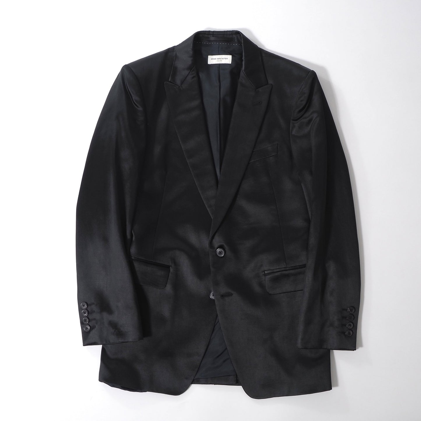ドリスヴァンノッテン DRIES VAN NOTEN ドレス スーツ ジャケット パンツ 44/46 ブラック メンズ 正規品 6-OB002