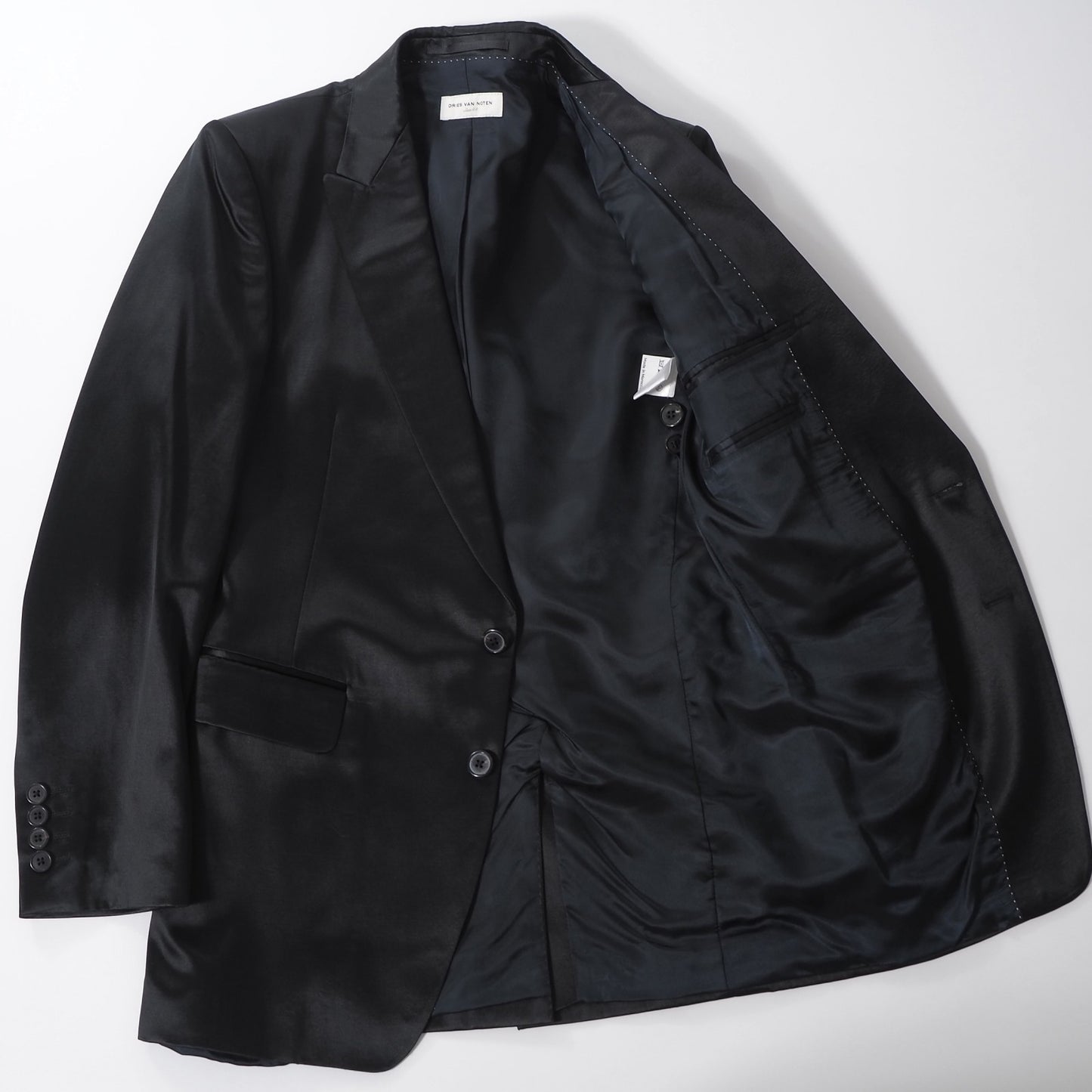 ドリスヴァンノッテン DRIES VAN NOTEN ドレス スーツ ジャケット パンツ 44/46 ブラック メンズ 正規品 6-OB002