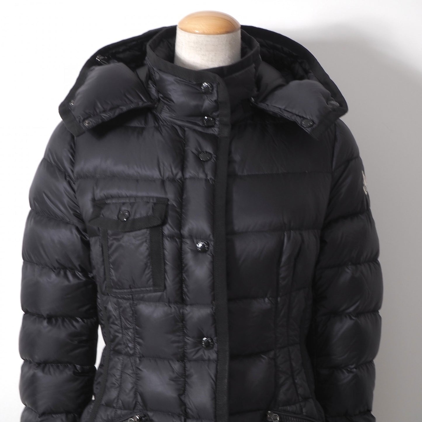 モンクレール MONCLER JPタグ HERMINE エルミンヌ ダウンコート 0 ブラック レディース 正規品 6-OB003
