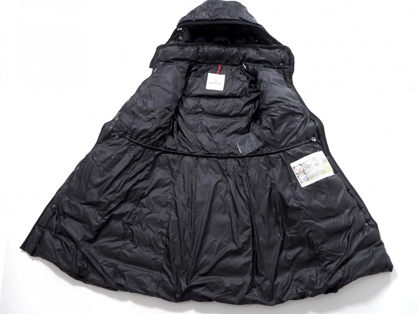 モンクレール MONCLER JPタグ HERMINE エルミンヌ ダウンコート 0 ブラック レディース 正規品 6-OB003
