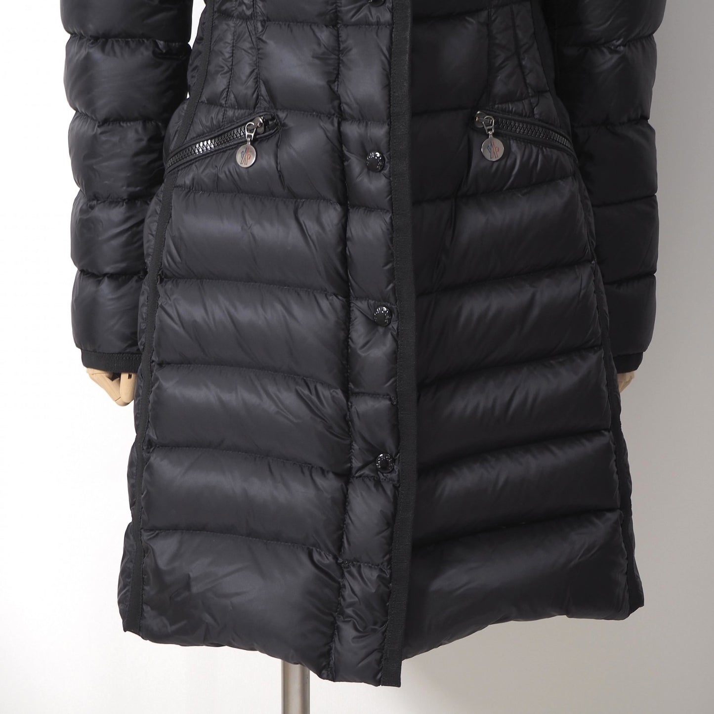 モンクレール MONCLER JPタグ HERMINE エルミンヌ ダウンコート 0 ブラック レディース 正規品 6-OB003