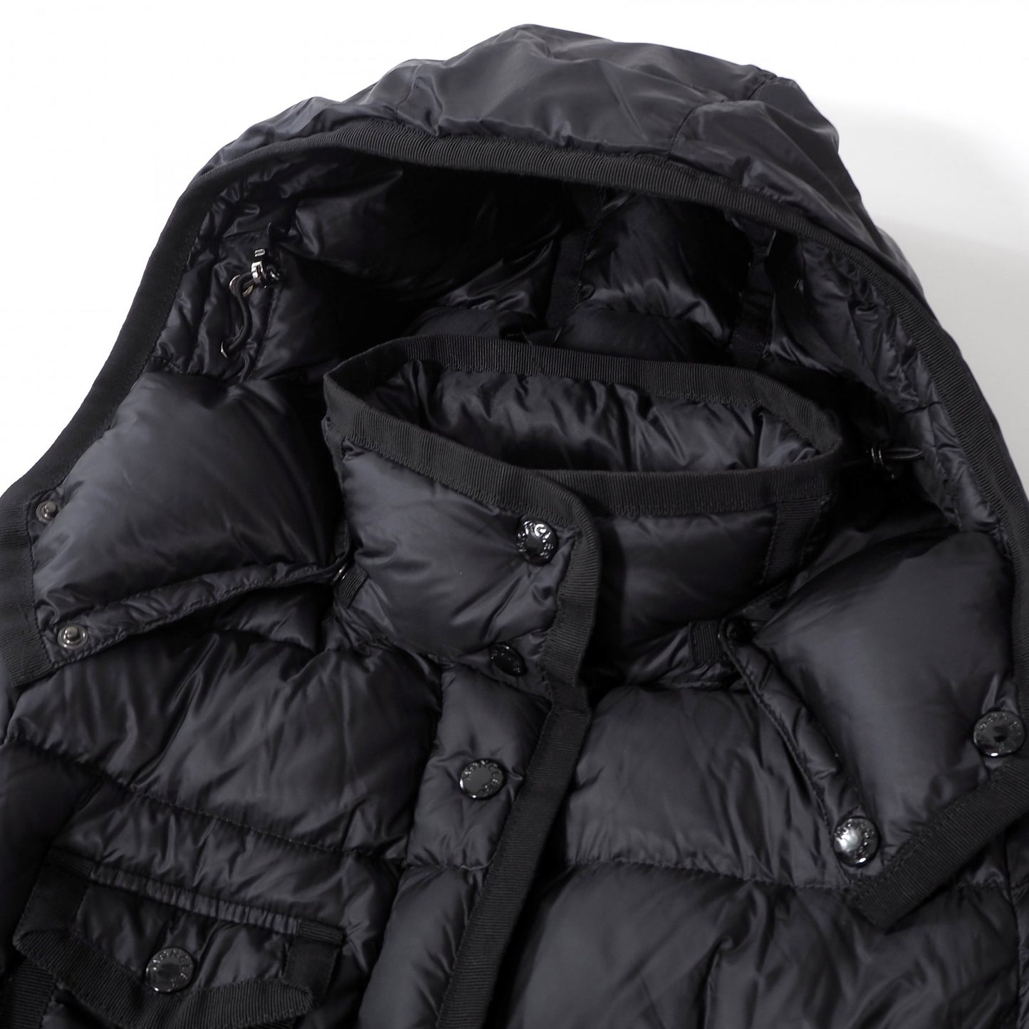 モンクレール MONCLER JPタグ HERMINE エルミンヌ ダウンコート 0 ブラック レディース 正規品 6-OB003