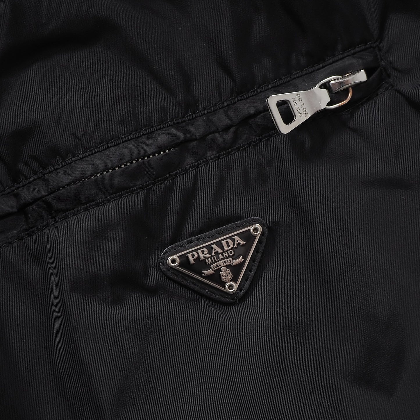 プラダ PRADA パデッド ベスト ジャケット 中綿 44 ブラック レディース 正規品 6-OB004