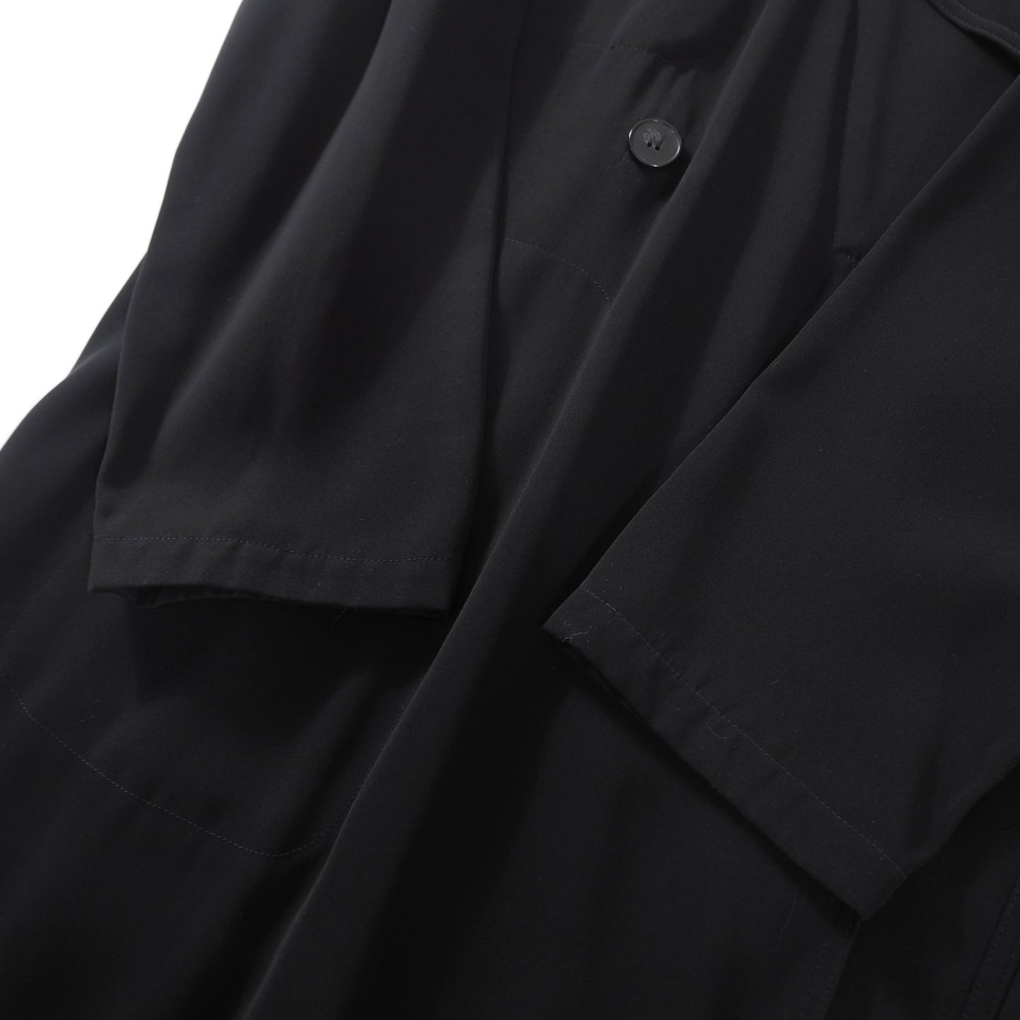 ジョルジオアルマーニ GIORGIO ARMANI ストレッチ トレンチコート 36 ブラック レディース 正規品 6-OC019