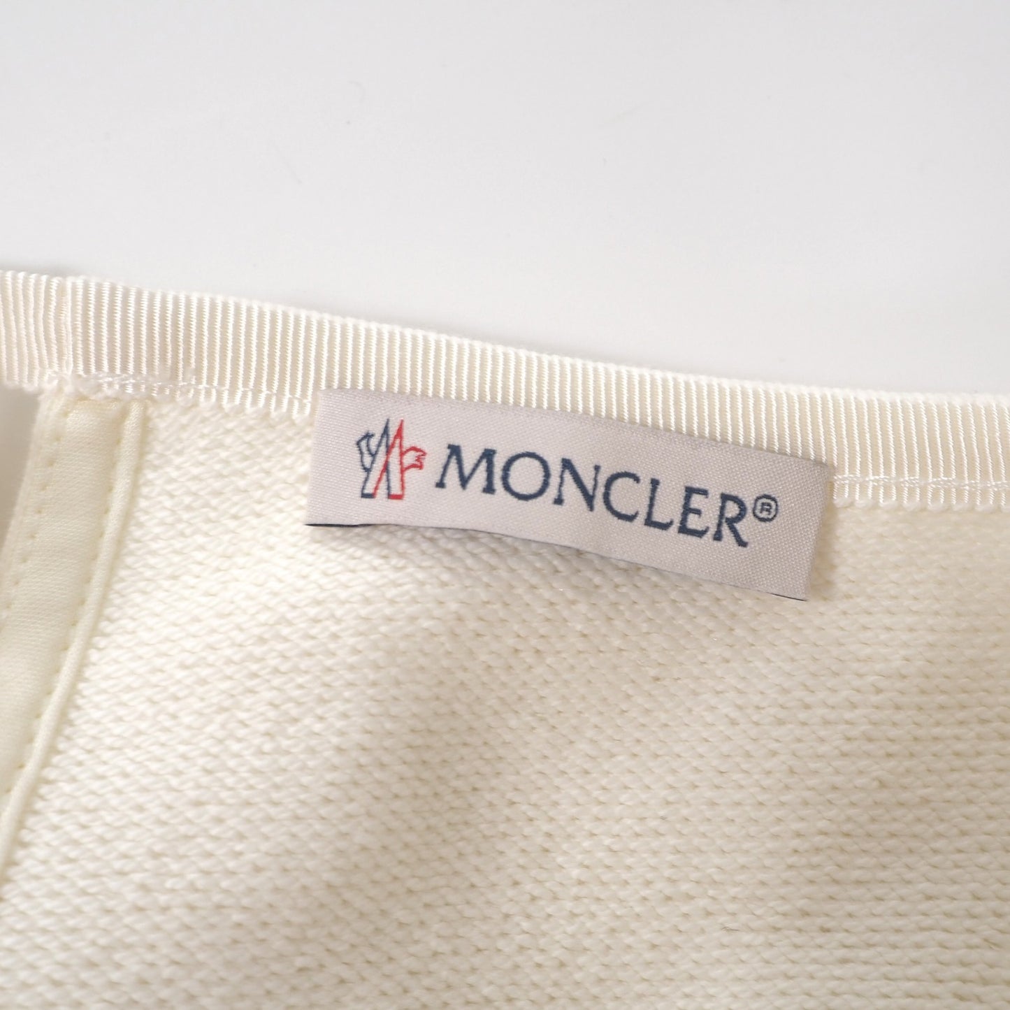 美品 モンクレール MONCLER 25年製 カットソー トップス S アイボリー レディース 正規品 6-OC026
