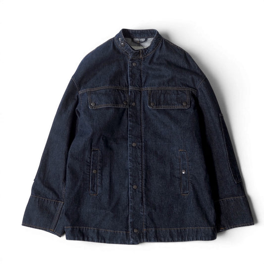 未使用 ドリスヴァンノッテン DRIES VAN NOTEN 24AW デニム ジャケット M インディゴ メンズ 正規品 6-OE042